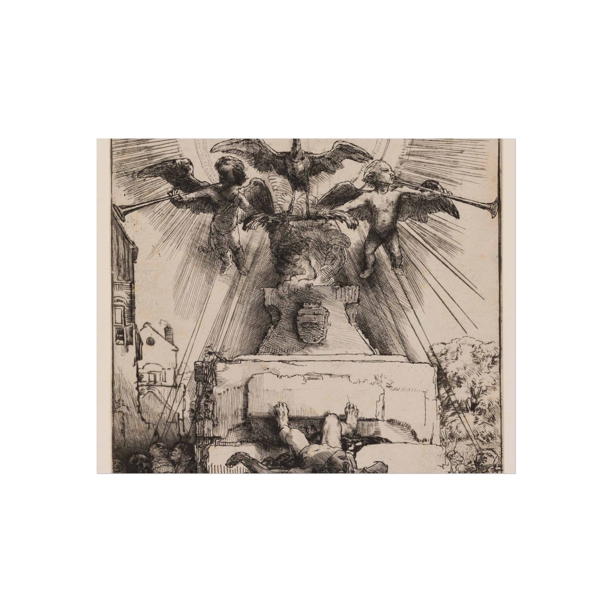 Rembrandt van Rijn - The Phoenix or The Statue Overthrown | Fine Art Poster
