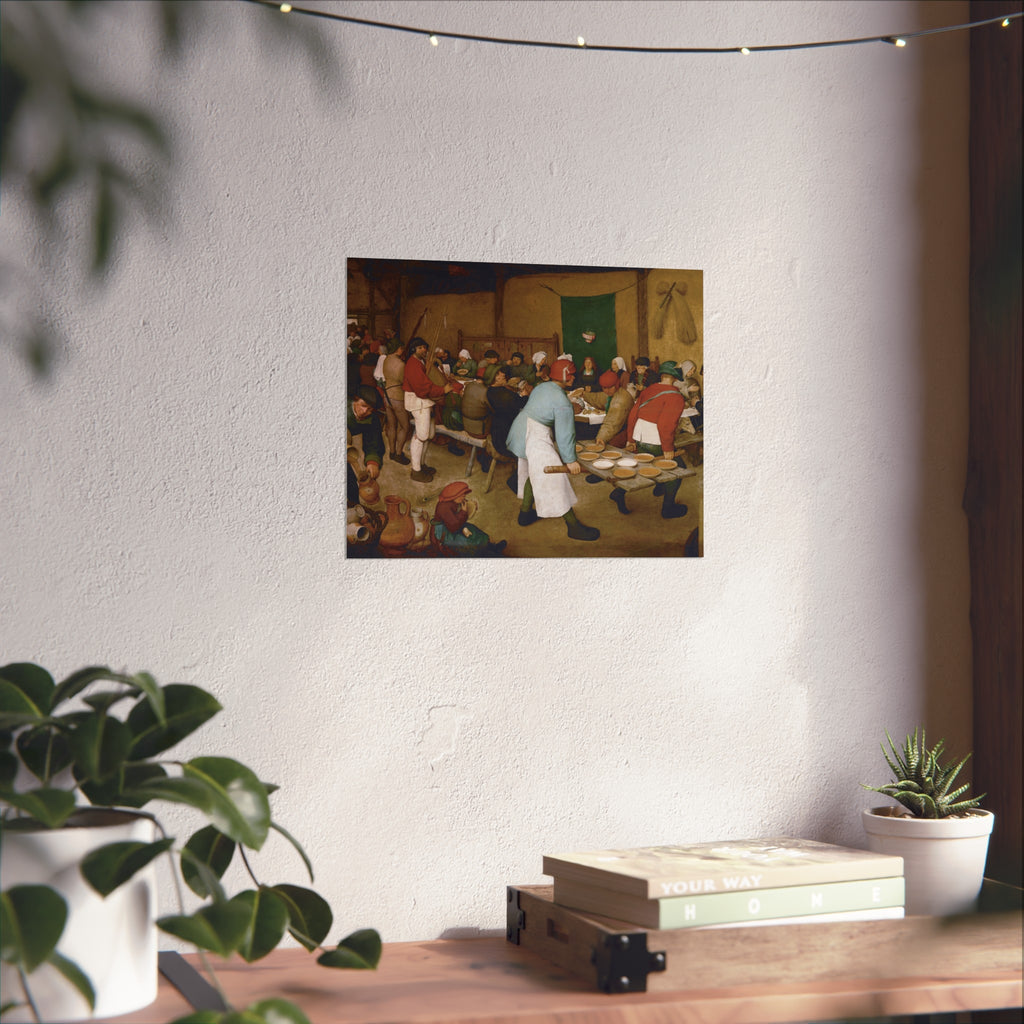Pieter Bruegel the Elder - Peasant Wedding - Google Art Project 2 | Fine Art Poster