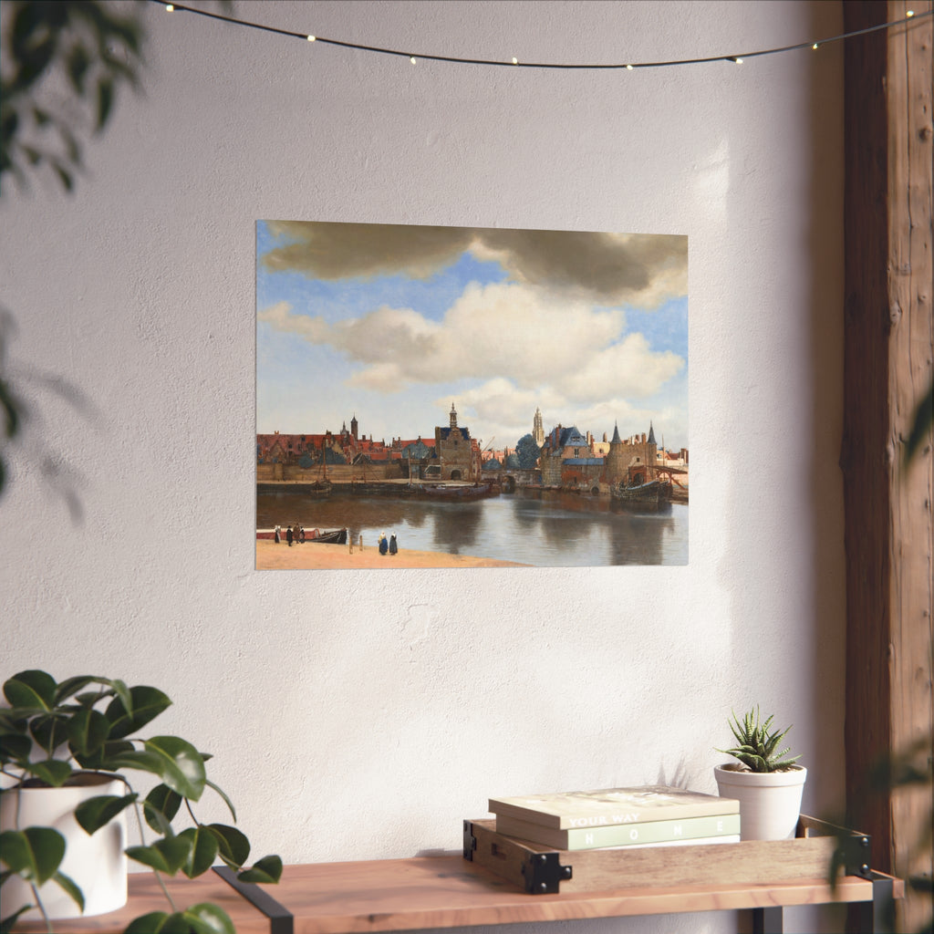 Johannes Vermeer - View of Delft - 92 - Mauritshuis | Fine Art Poster