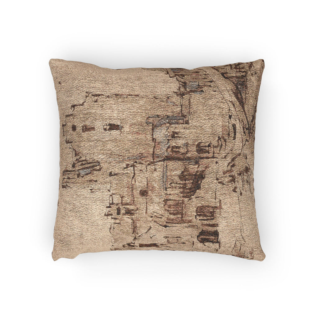 Rembrandt van Rijn - Kostverloren Castle in Decay | Woven Pillow