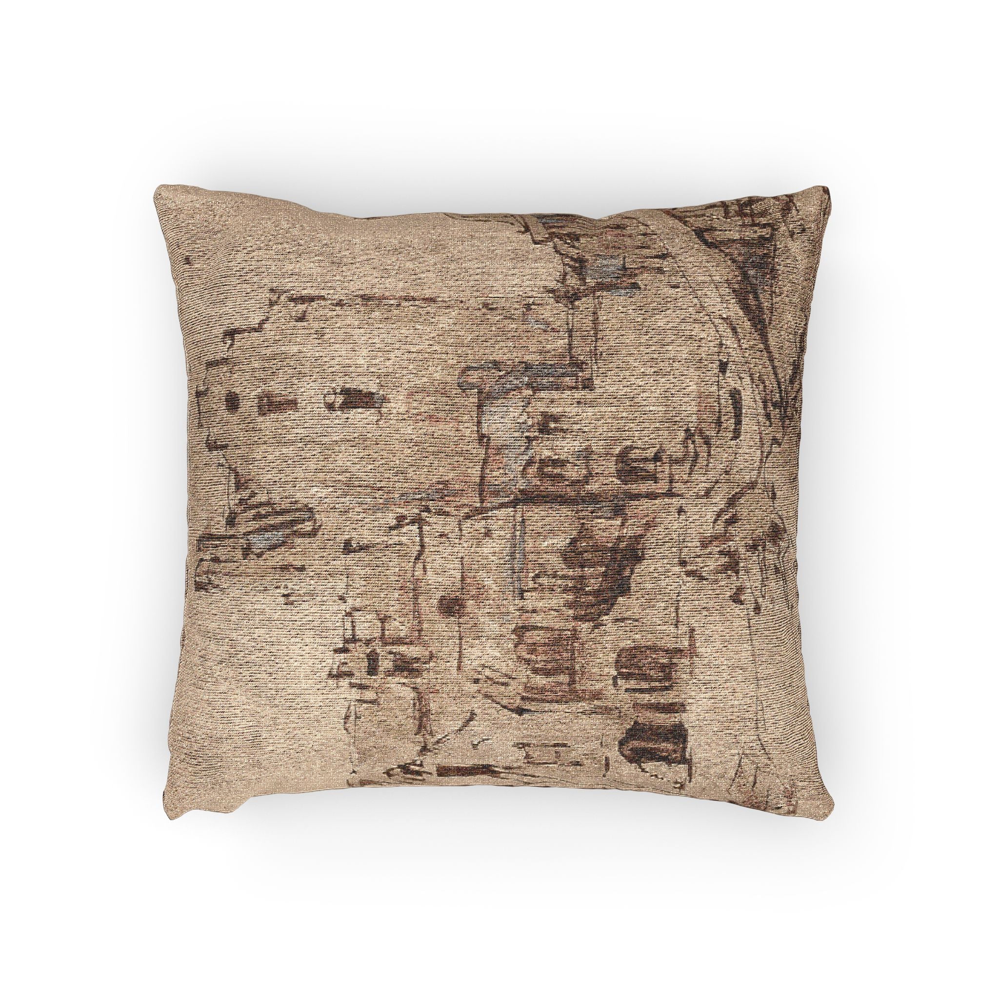Rembrandt van Rijn - Kostverloren Castle in Decay | Woven Pillow