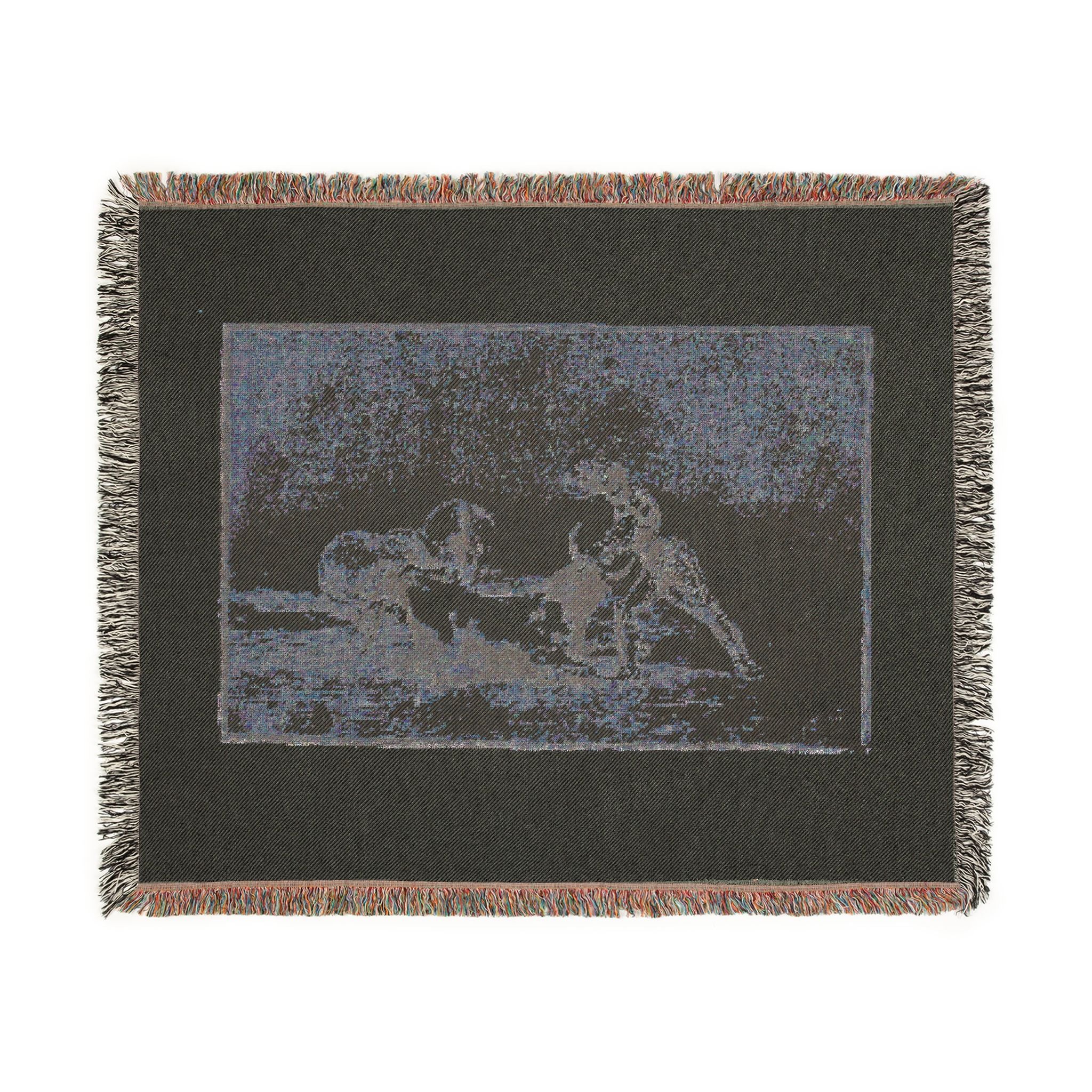 Francisco José de Goya y Lucientes - A Spanish knight kills the bull after having lost his horse, plate nine from The Ar | Woven Tapestry Blanket