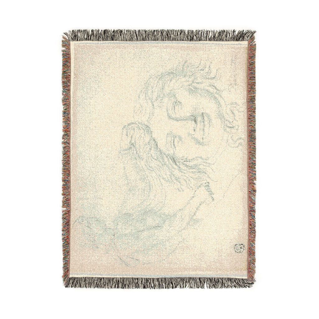 Style of Jacques Louis David - Perseus and the Gorgon's Head | Woven Tapestry Blanket