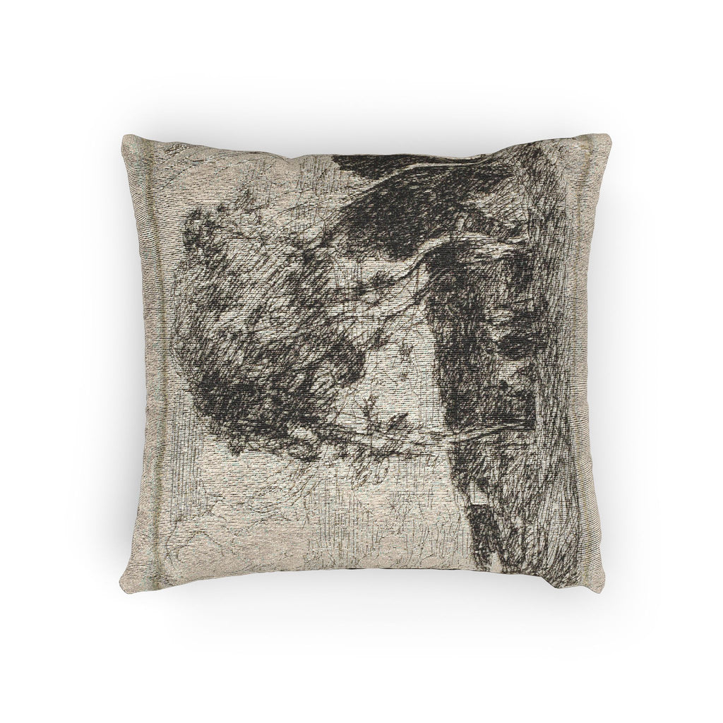 Jean Baptiste Camille Corot - Souvenir of the Fortifications of Douai | Woven Pillow