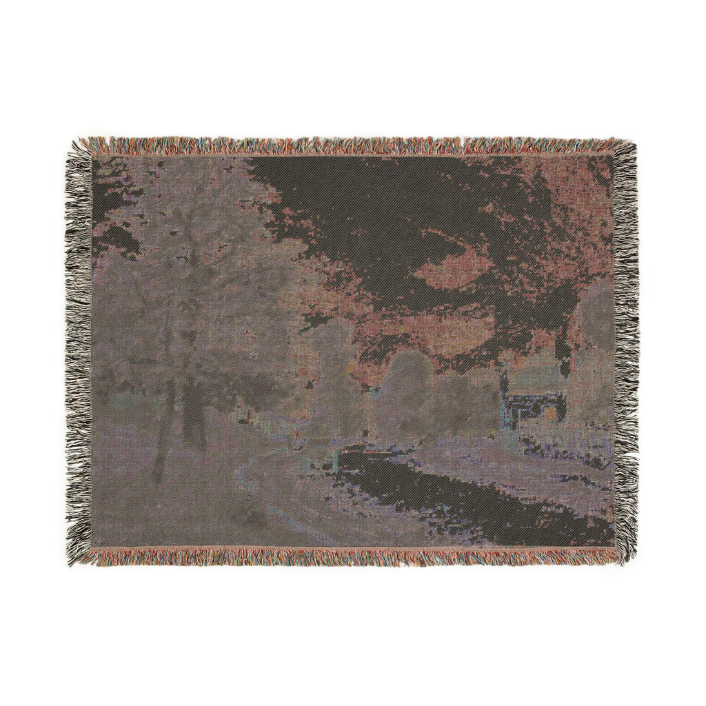 Alfred Sisley - A Turn in the Road | Woven Tapestry Blanket