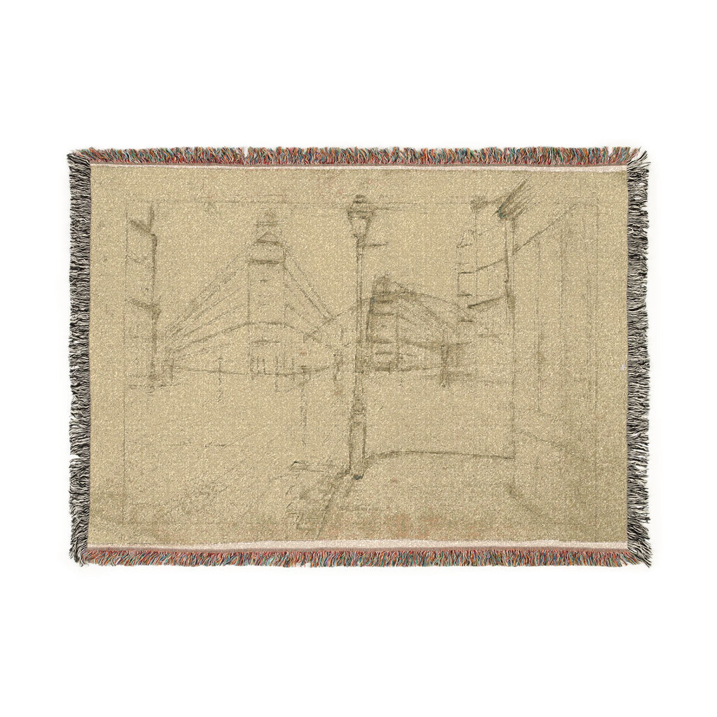 Gustave Caillebotte - Study for Paris Street; Rainy Day | Woven Tapestry Blanket