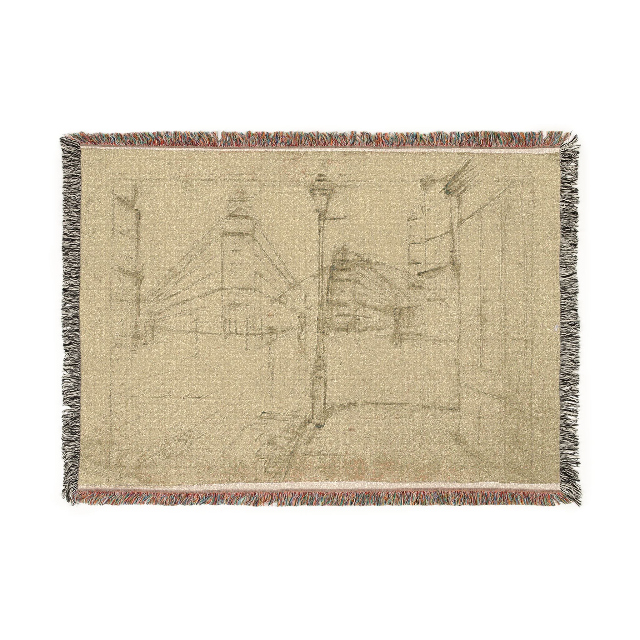 Gustave Caillebotte - Study for Paris Street; Rainy Day | Woven Tapestry Blanket