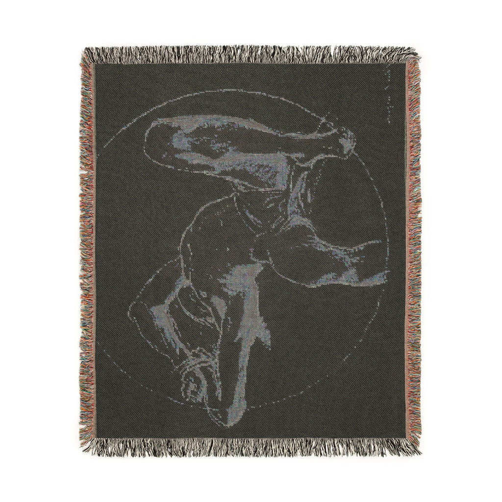 John Singer Sargent - Bound Man (recto); Sketch of Bound Man (verso) | Woven Tapestry Blanket