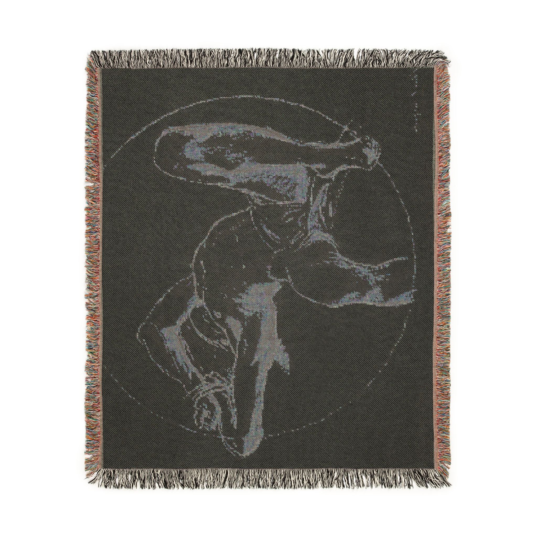 John Singer Sargent - Bound Man (recto); Sketch of Bound Man (verso) | Woven Tapestry Blanket