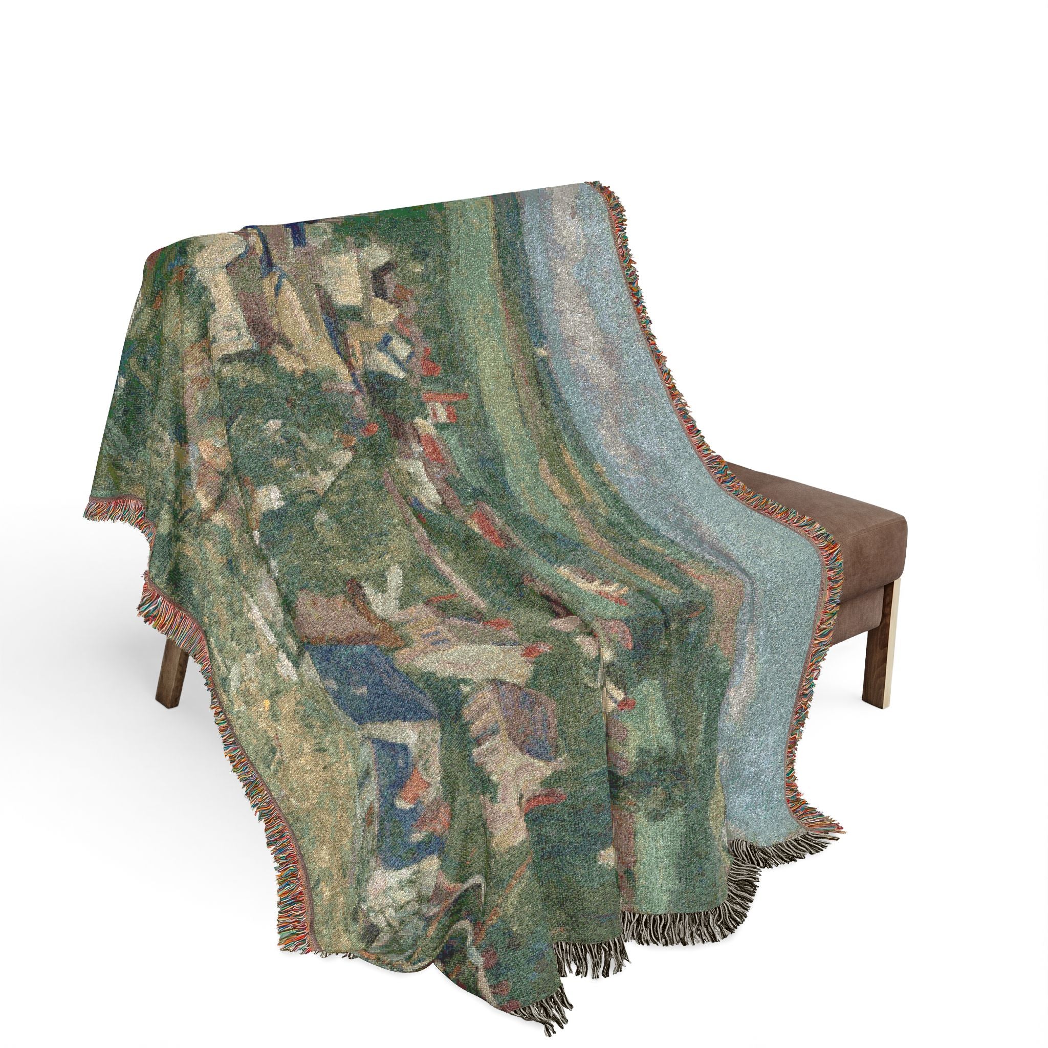 Panoramic View of Auvers Paul Cezanne Tapestry Blanket