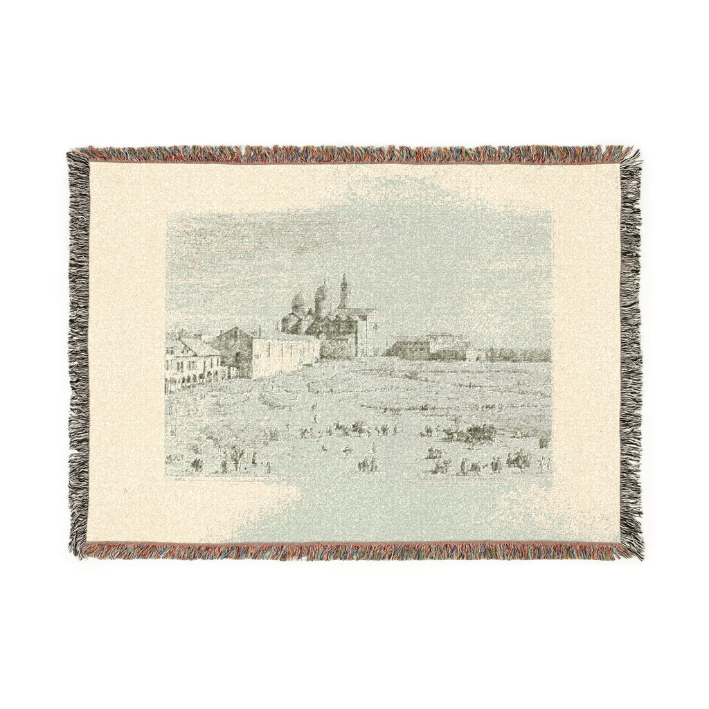 Canaletto - S. Giustina in prà della Vale, from Vedute | Woven Tapestry Blanket