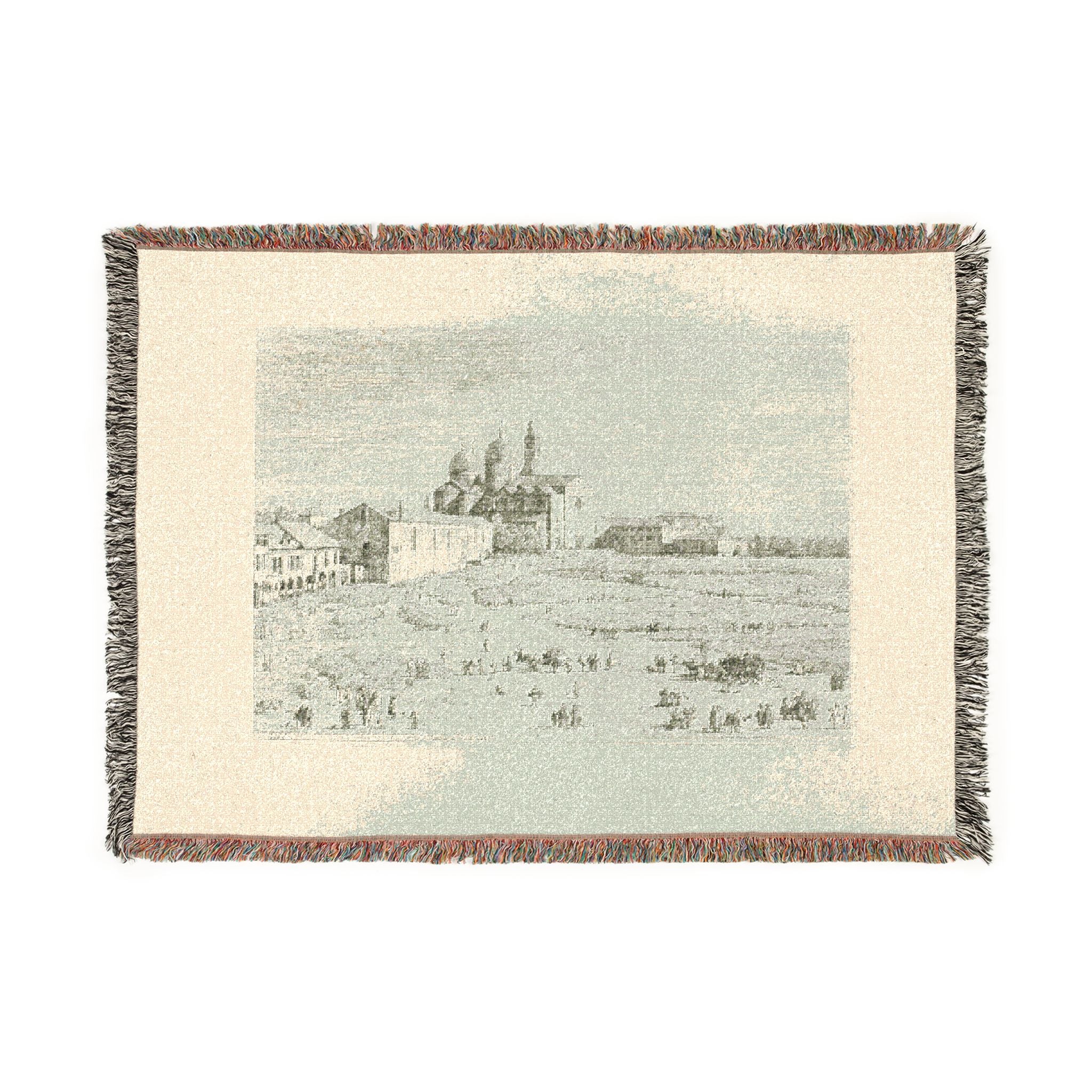 Canaletto - S. Giustina in prà della Vale, from Vedute | Woven Tapestry Blanket