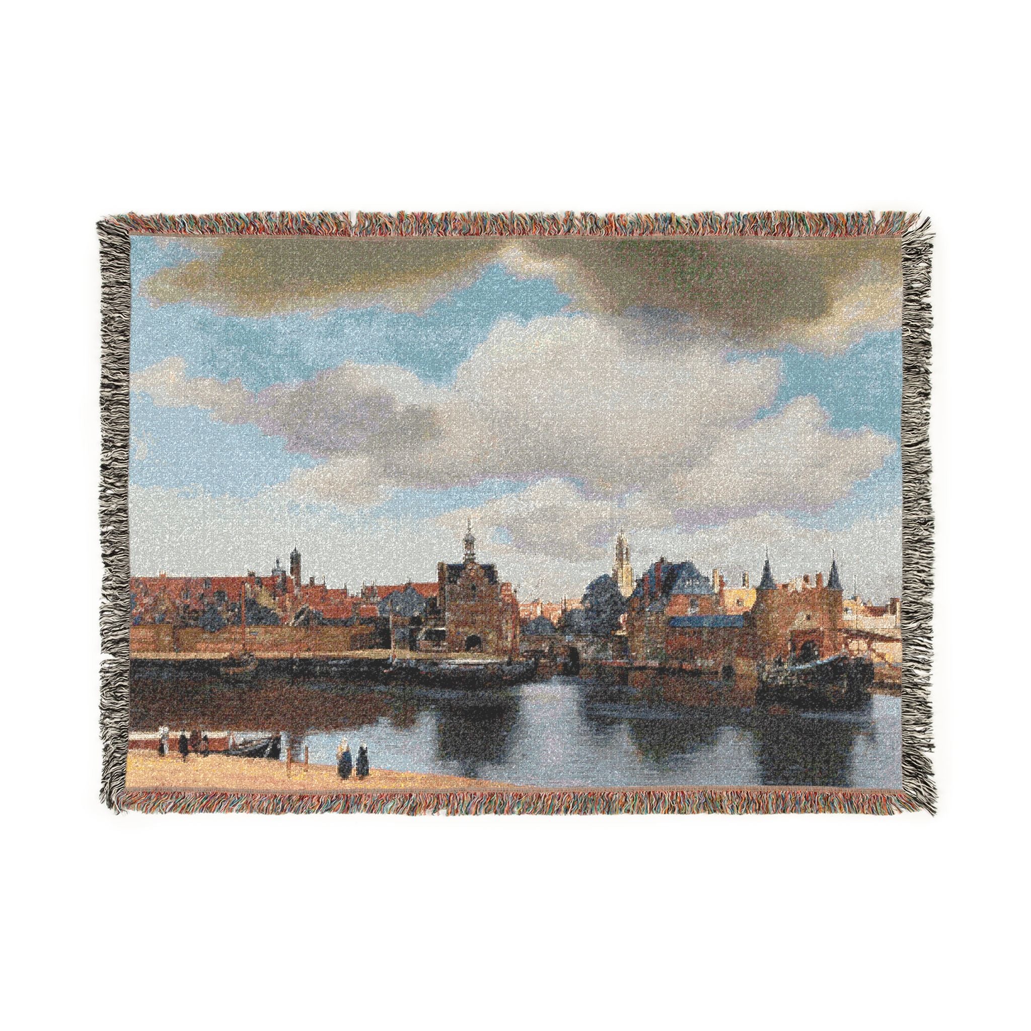 View of Delft, by Johannes Vermeer | Woven Tapestry Blanket