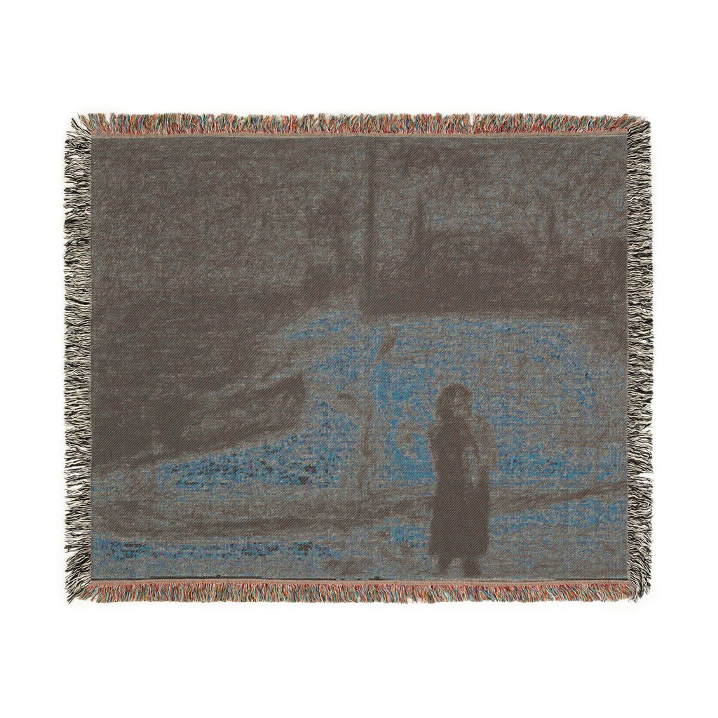 Georges Seurat - The Zone (Outside the City Walls) | Woven Tapestry Blanket