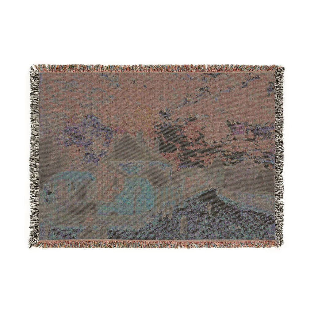 Alfred Sisley - Street in Moret | Woven Tapestry Blanket
