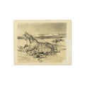 Eugène Delacroix - Fallen Horse and Dead Knight | Fine Art Poster