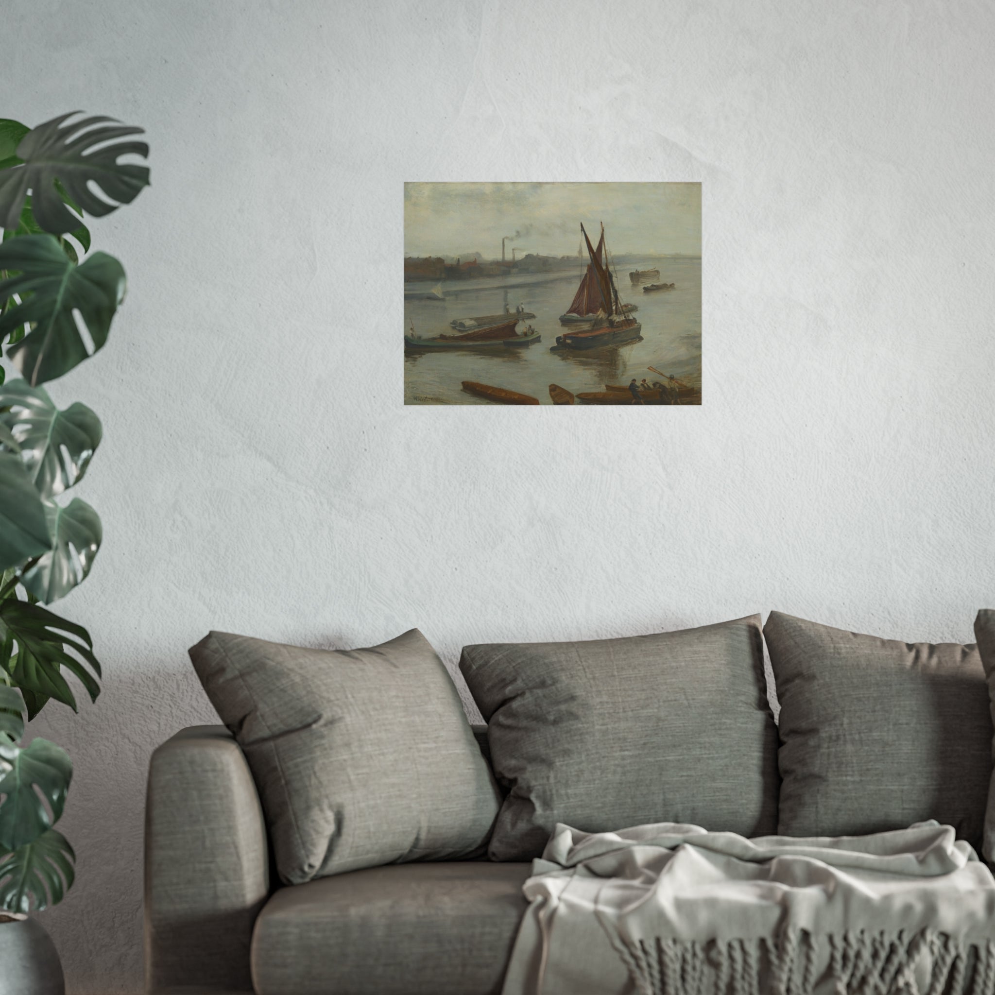 James McNeill Whistler - Grey and Silver: Old Battersea Reach | Fine Art Poster