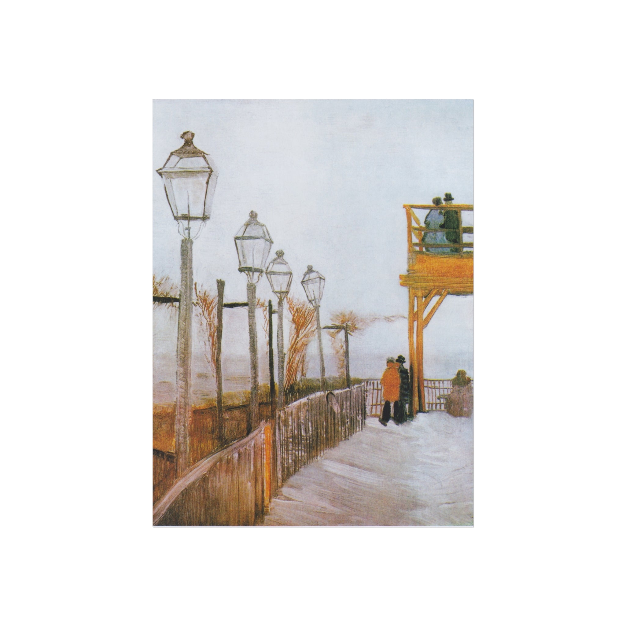 Vincent van Gogh - Terrace of the Moulin de Blute-Fin | Fine Art Poster