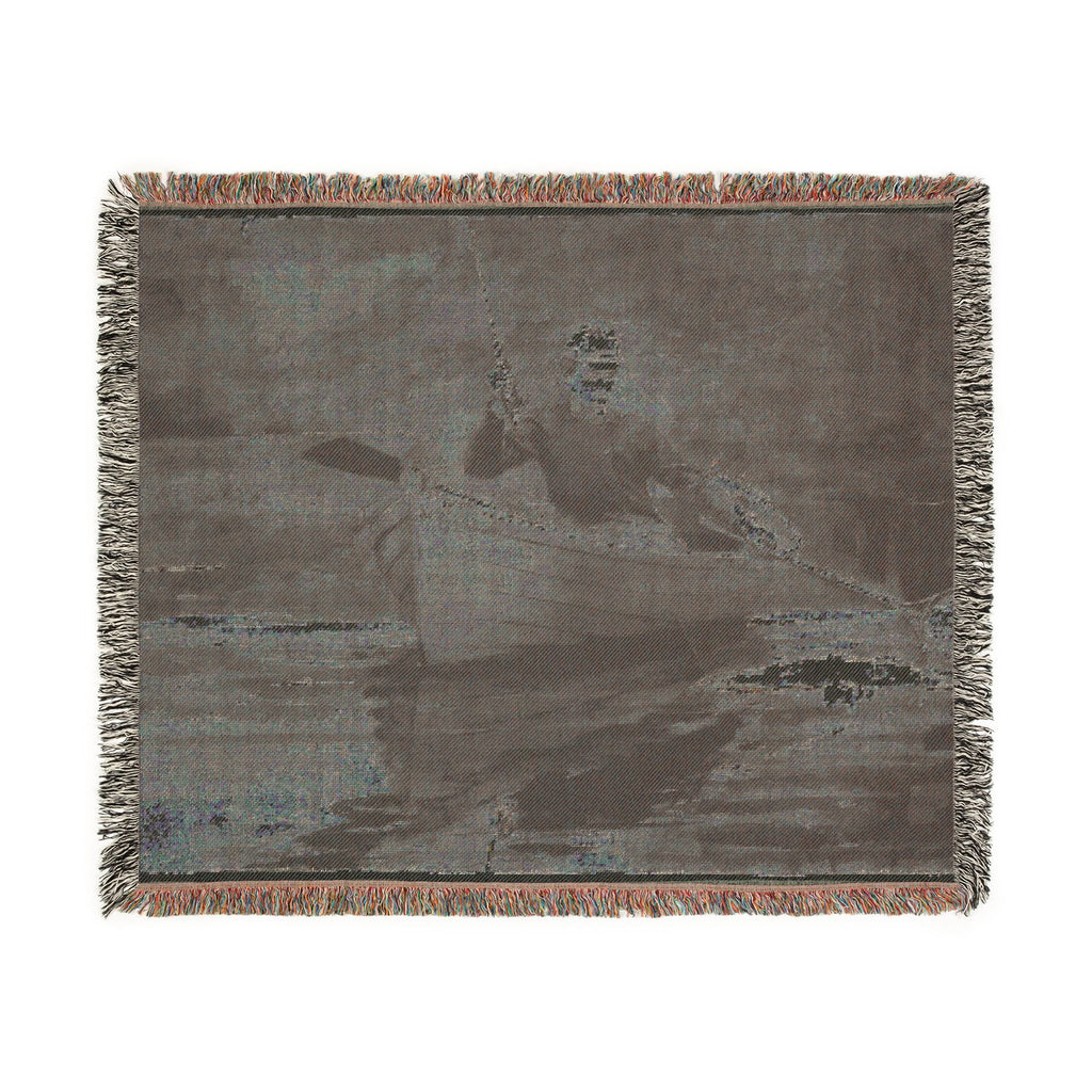 Winslow Homer - Netting the Fish | Woven Tapestry Blanket