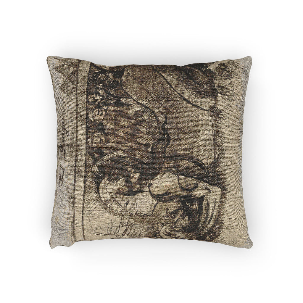 Paul Gauguin - Woman with a Cat | Woven Pillow