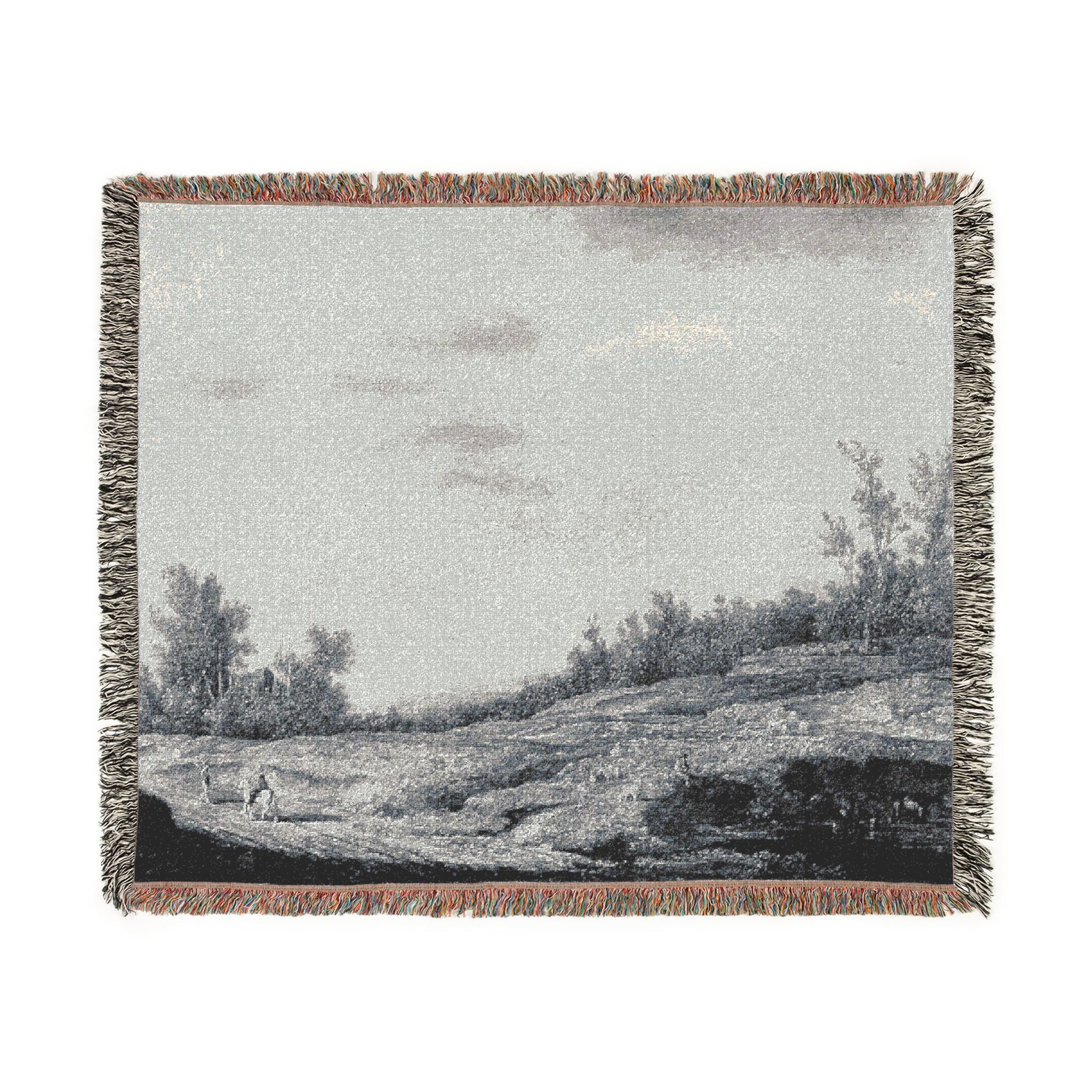 Aelbert Cuyp (1620 - 1691) - Spring landscape - 861G - Gemäldegalerie | Woven Tapestry Blanket