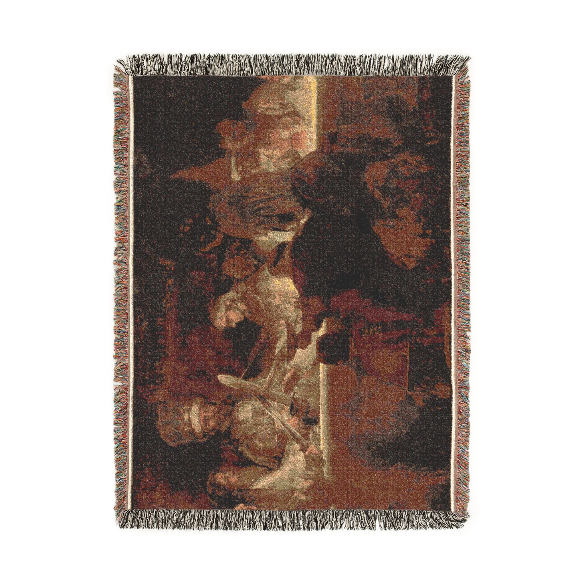 The Conspiracy of Claudius Civilis by Rembrandt van Rijn | Woven Tapestry Blanket