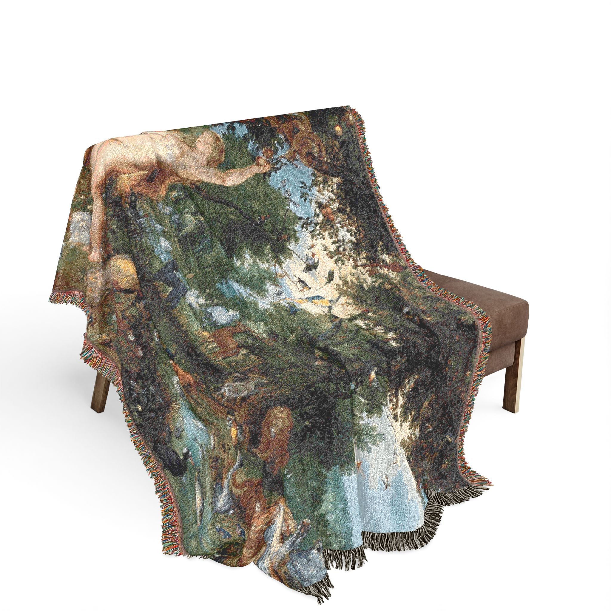 Jan Brueghel de Oude en Peter Paul Rubens - Het aards paradijs met de zondeval van Adam en Eva | Woven Tapestry Blanket