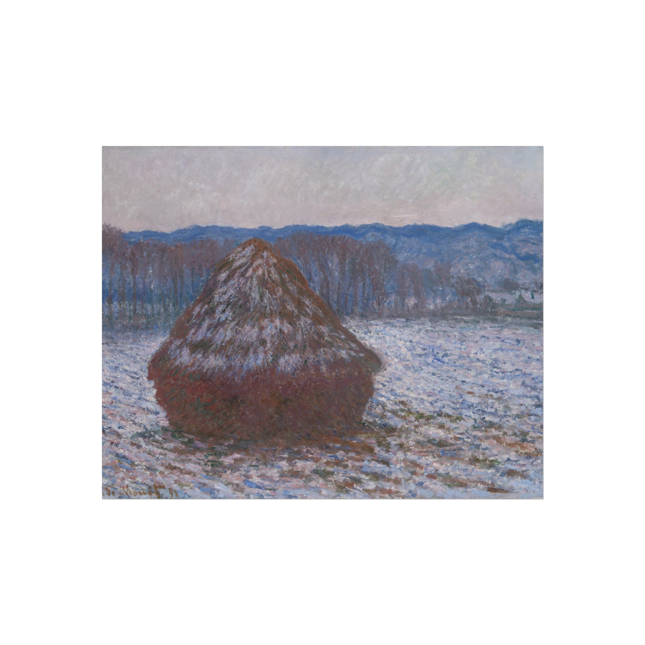 Stack of Wheat Claude Monet Fine Art Poster