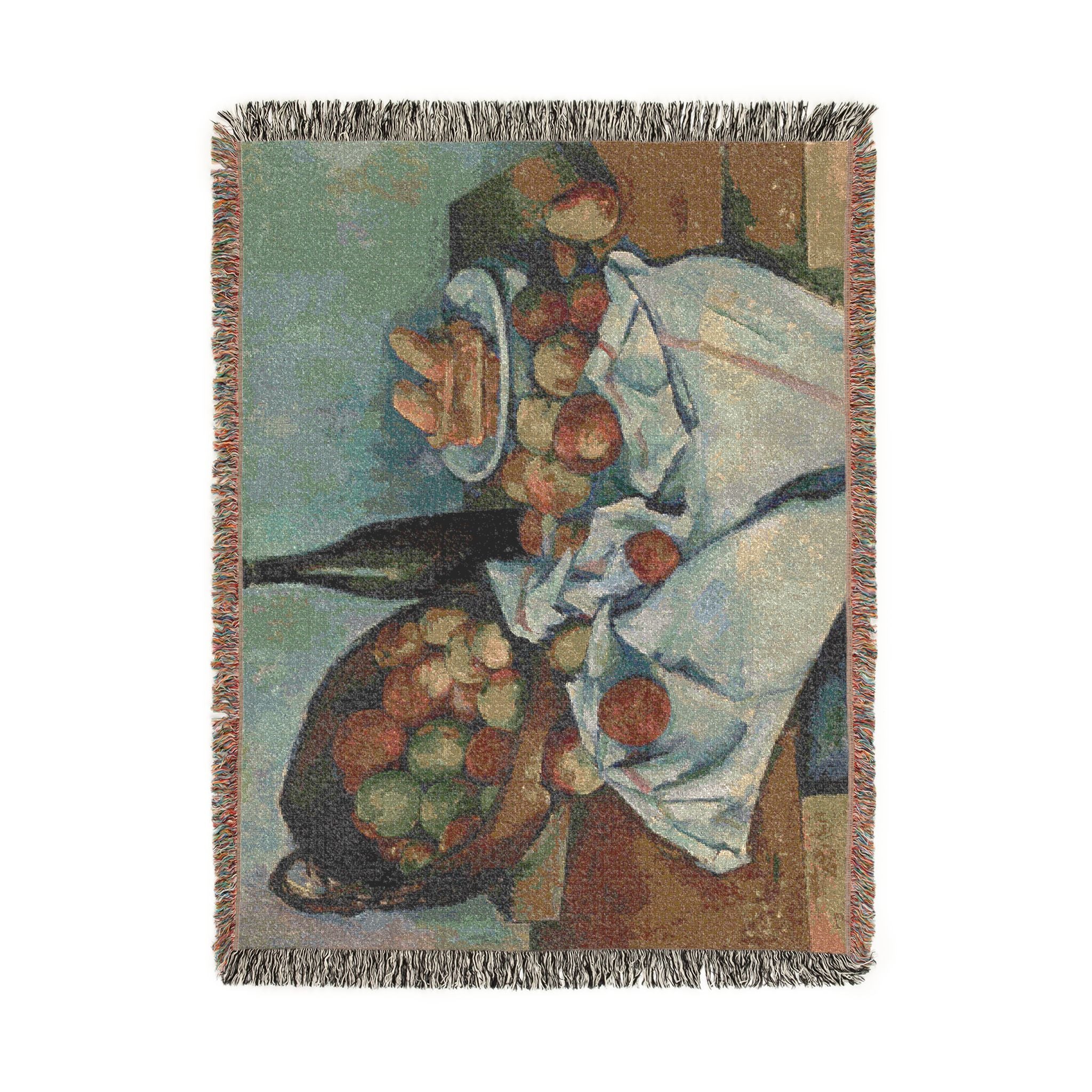 Paul Cezanne - The Basket of Apples | Woven Tapestry Blanket