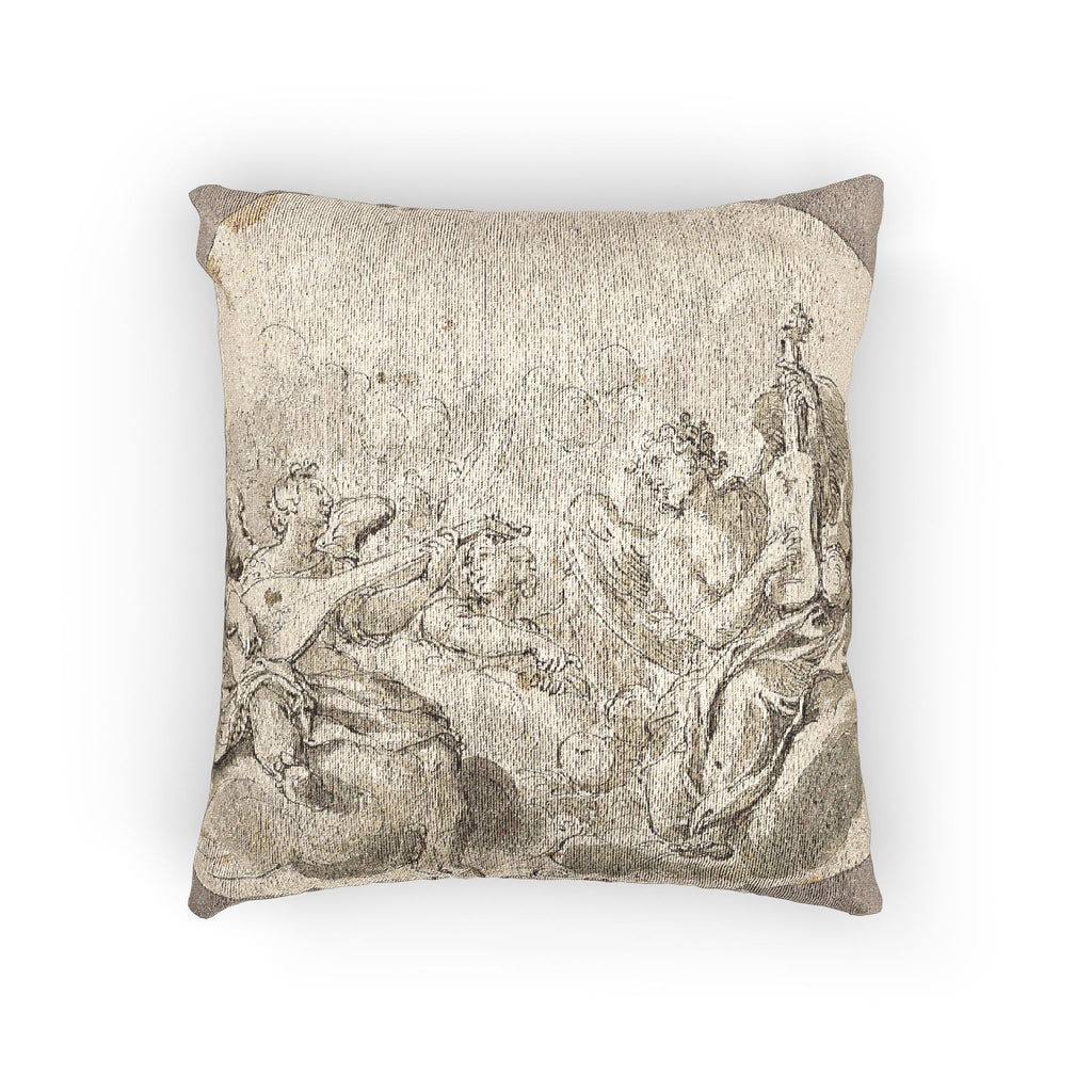 Giovanni Battista Tiepolo - Musician Angels | Woven Pillow