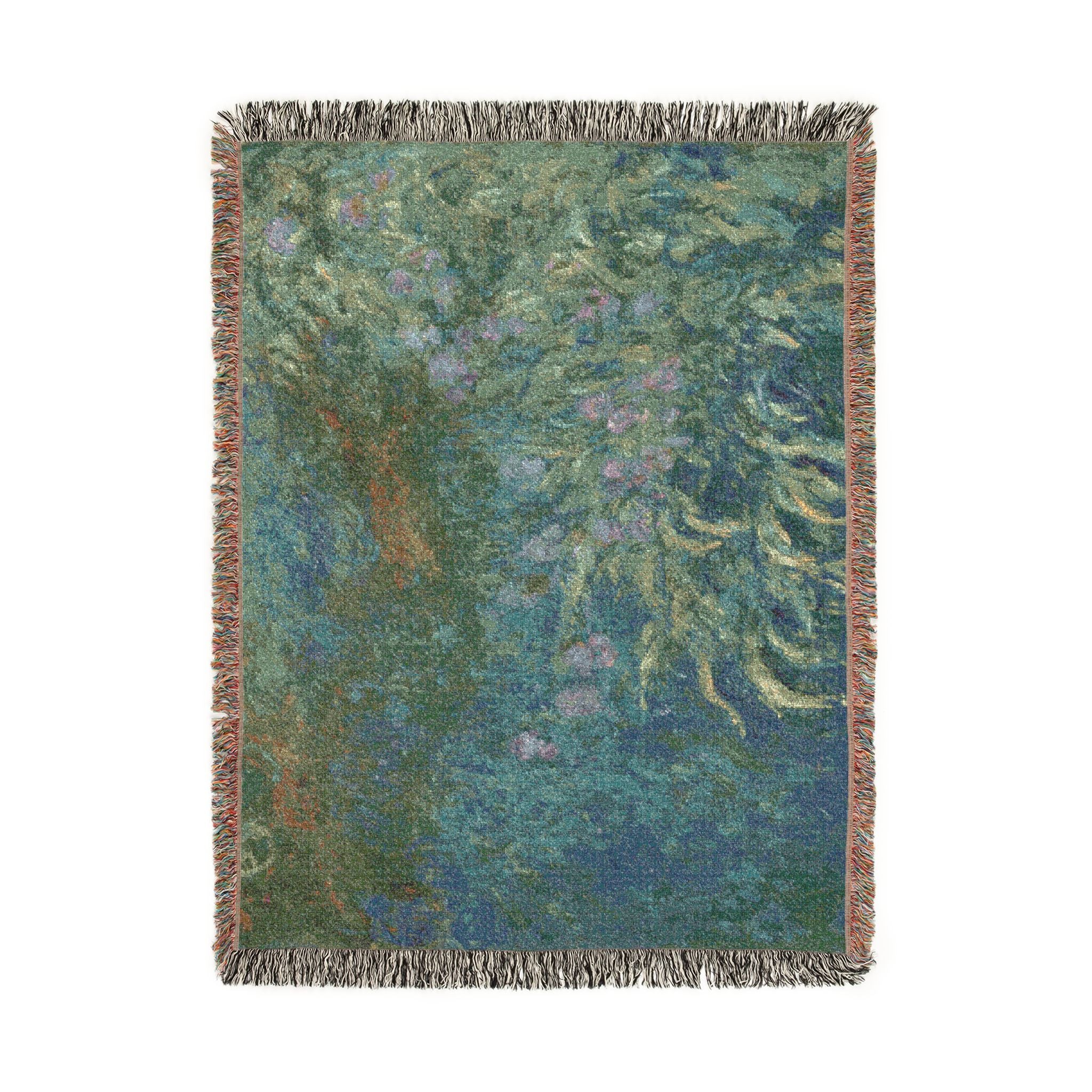 Claude Monet - Irises | Woven Tapestry Blanket