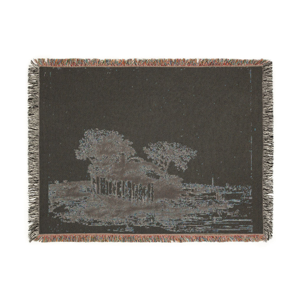 Rembrandt van Rijn - A Cottage with White Paling | Woven Tapestry Blanket