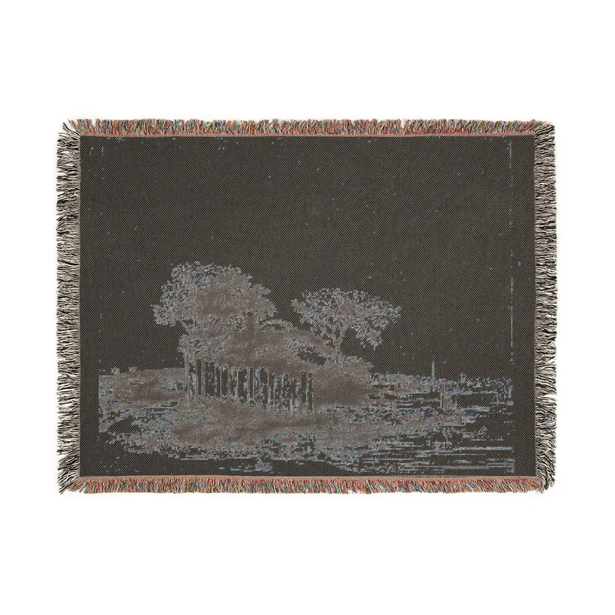 Rembrandt van Rijn - A Cottage with White Paling | Woven Tapestry Blanket