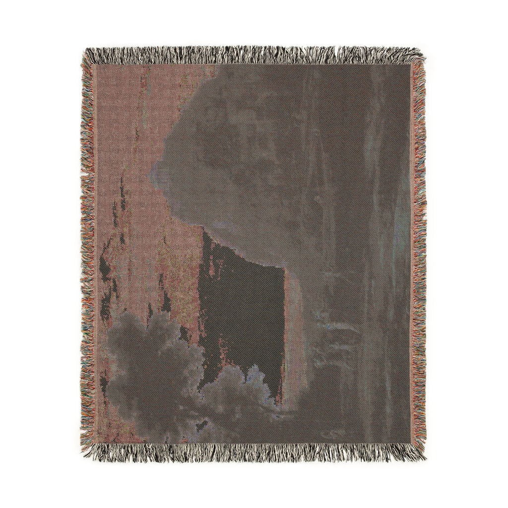 Claude Lorrain - View of Delphi with a Procession | Woven Tapestry Blanket