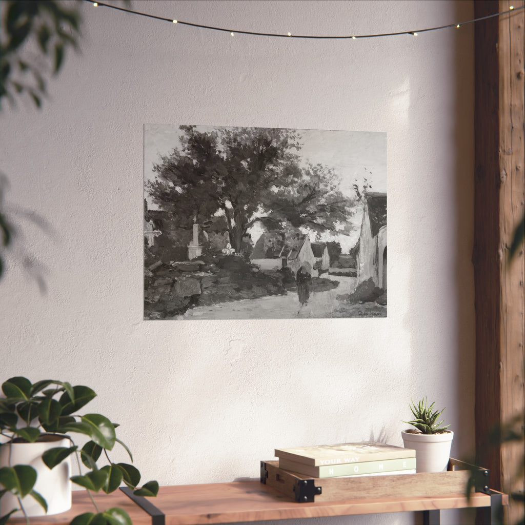Charles François Daubigny - Village in Brittany | Fine Art Poster