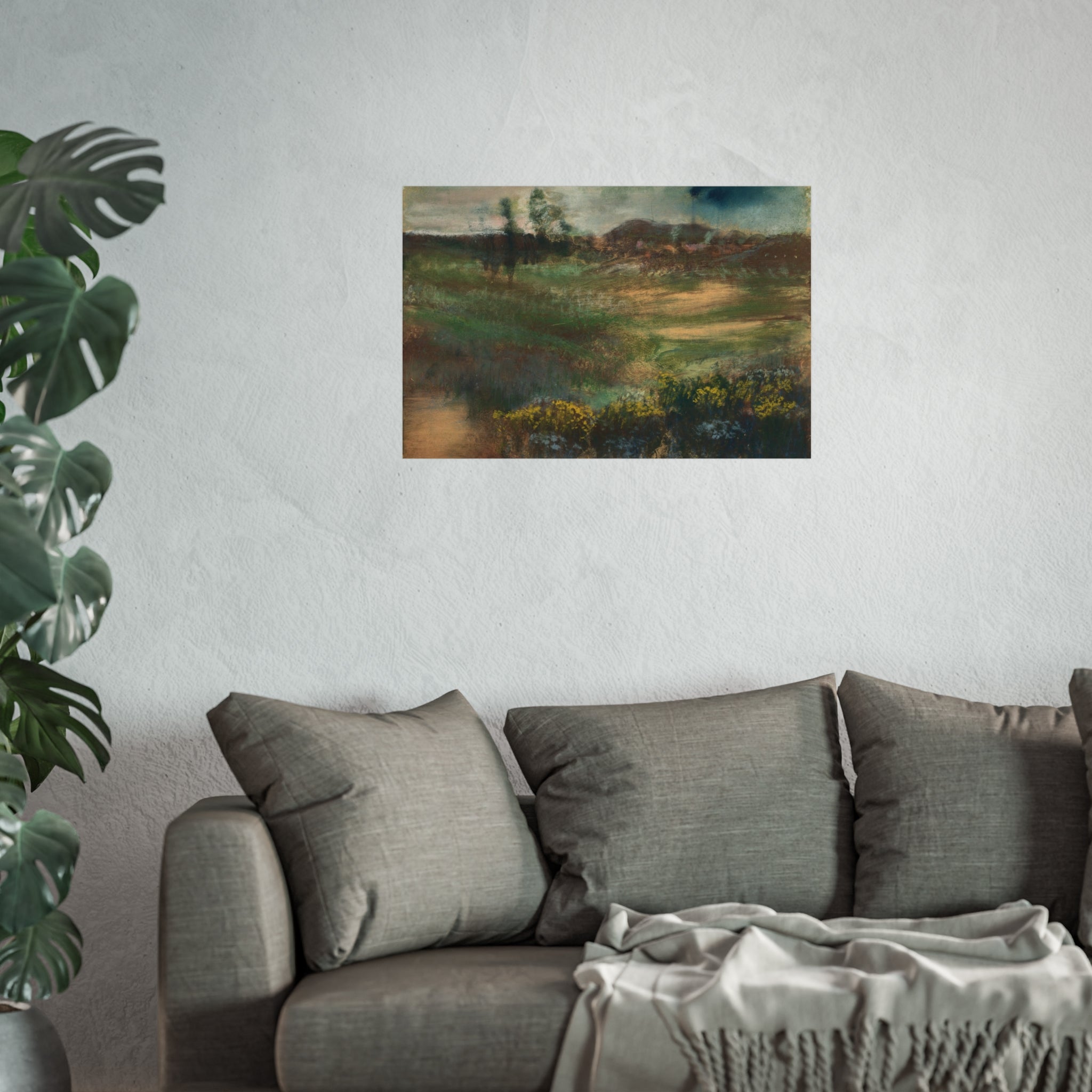Hilaire Germain Edgar Degas - Landscape with Smokestacks | Fine Art Poster