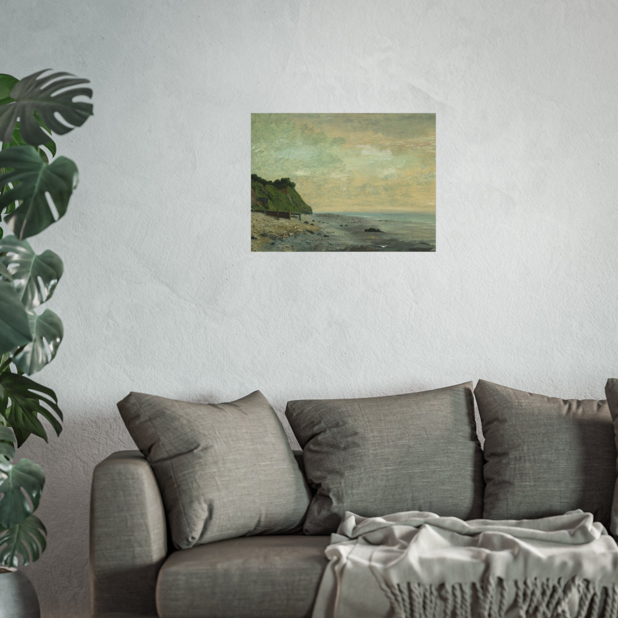Gustave Courbet - Cliffs on the Sea Coast, Sunrise | Fine Art Poster