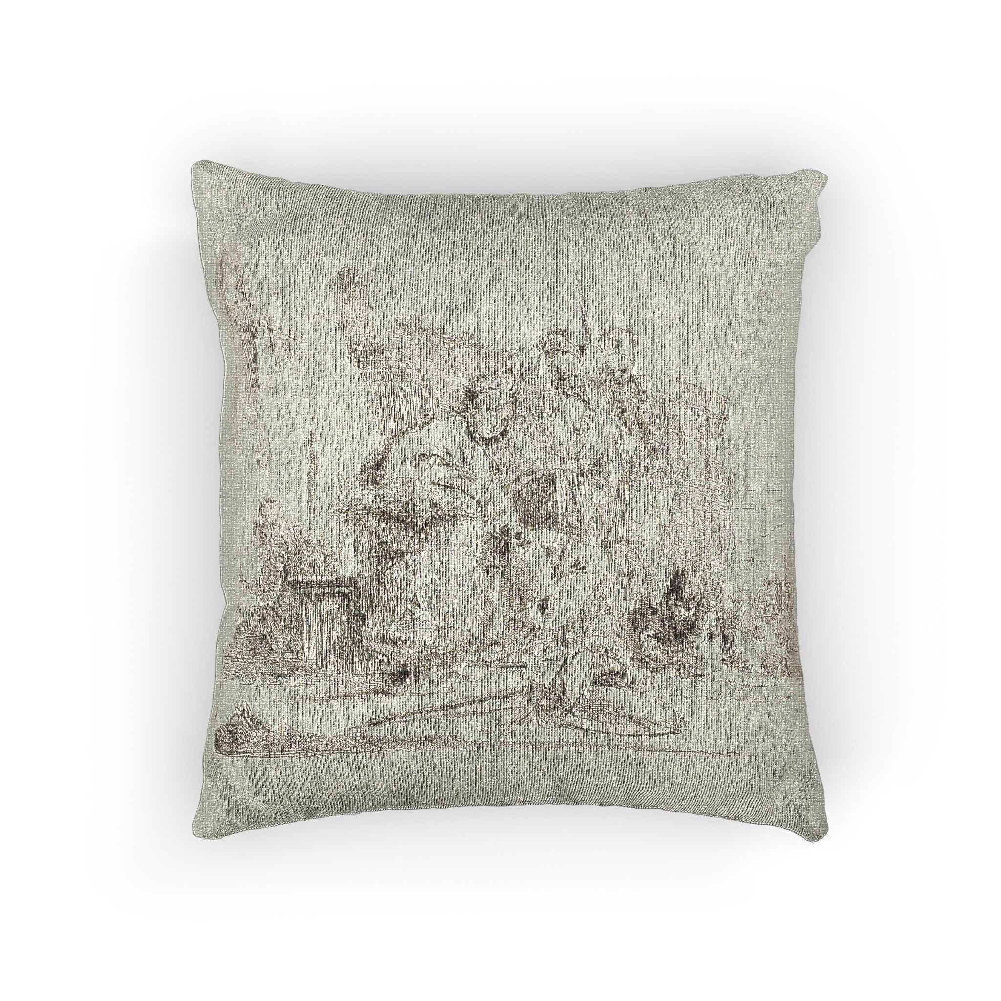 Giovanni Battista Tiepolo - Seated Youth Leaning Against an Urn, from Capricci | Woven Pillow