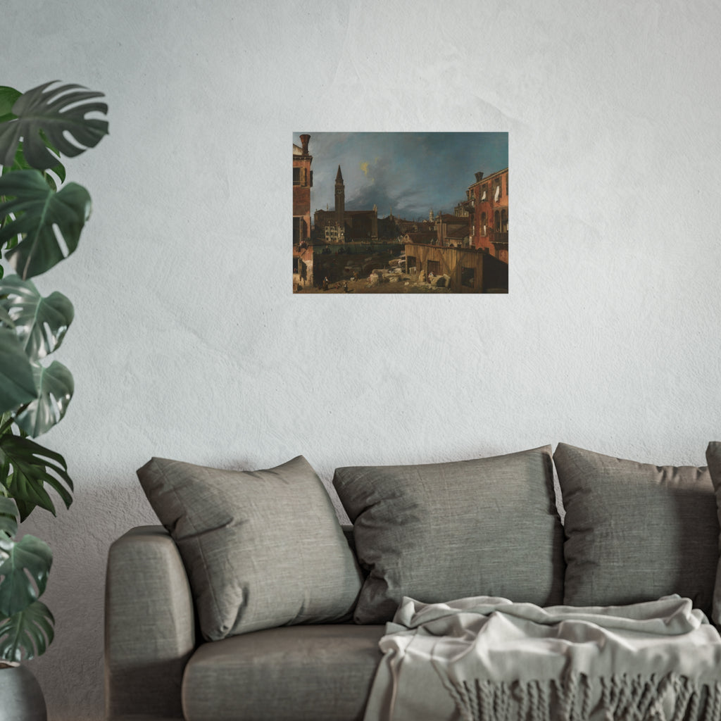 Canaletto - The Stonemason's Yard | Fine Art Poster
