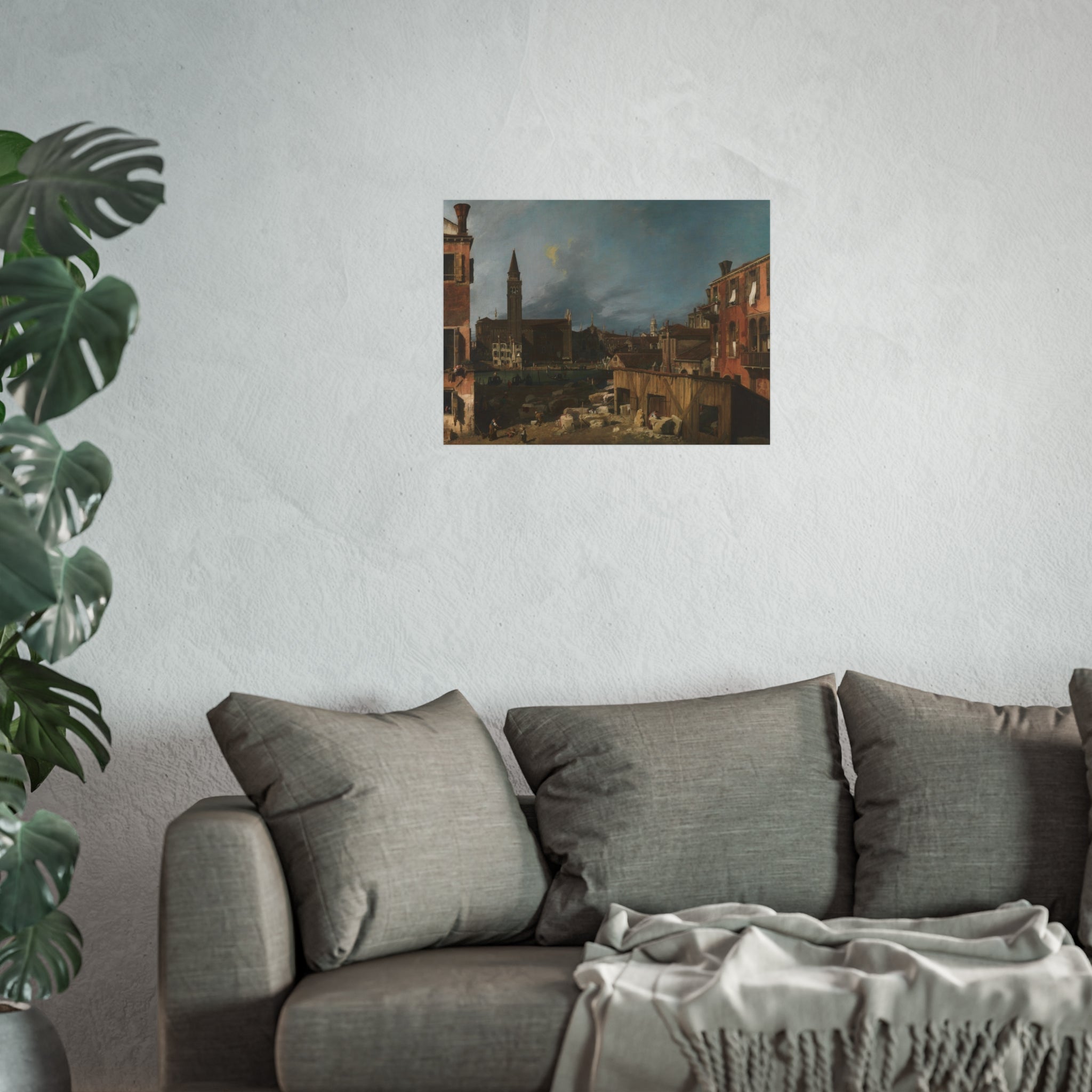 Canaletto - The Stonemason's Yard | Fine Art Poster