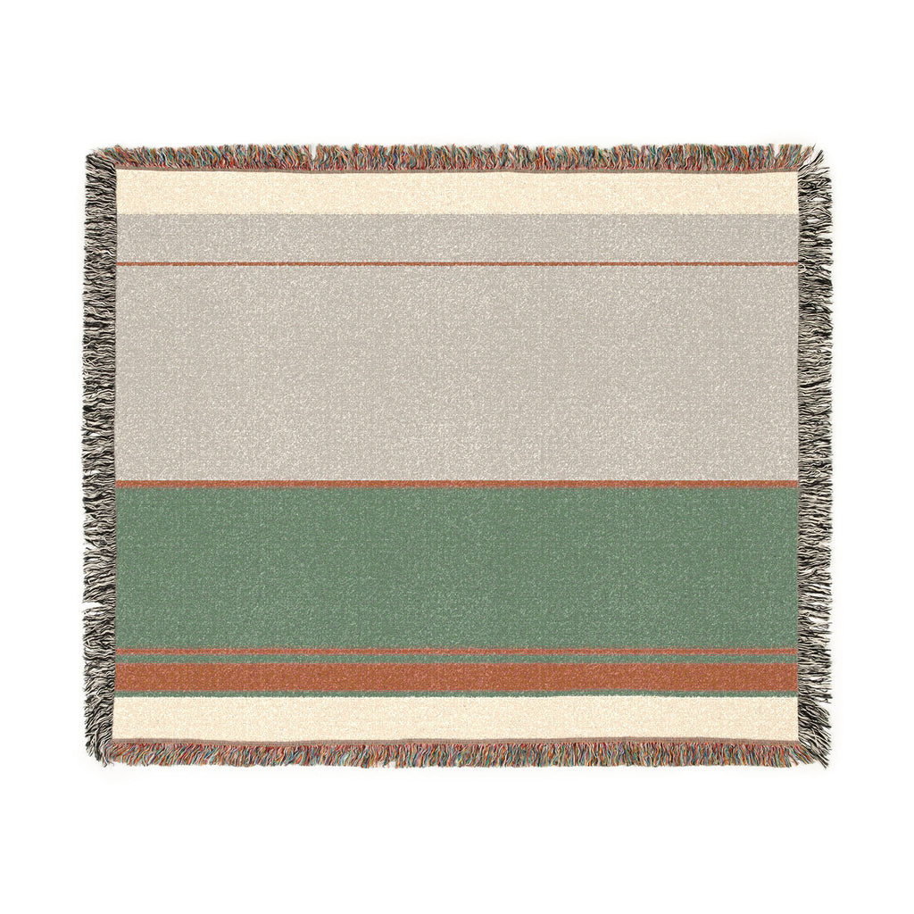 Grove Throw — Stone · Olive · Clay