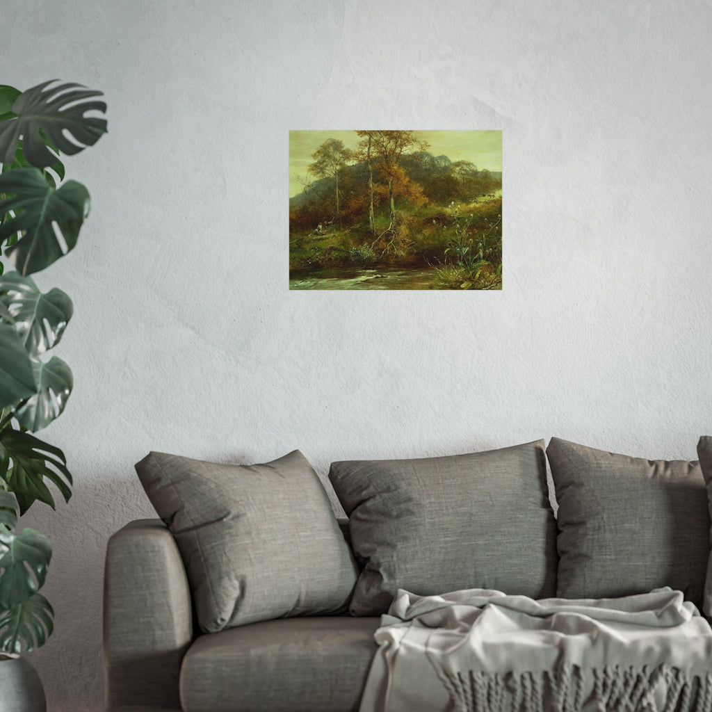 David Bates - Autumn River Scene, The Brook | Fine Art Poster
