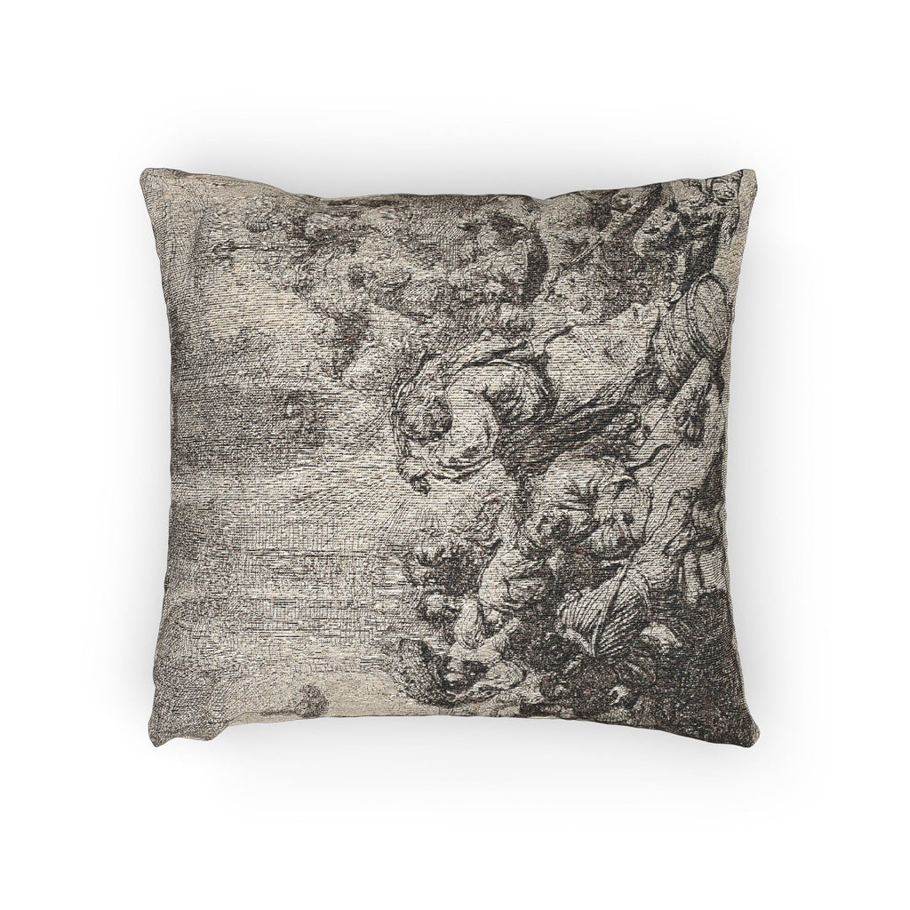 Rembrandt van Rijn - Christ Driving the Money Changers from the Temple | Woven Pillow