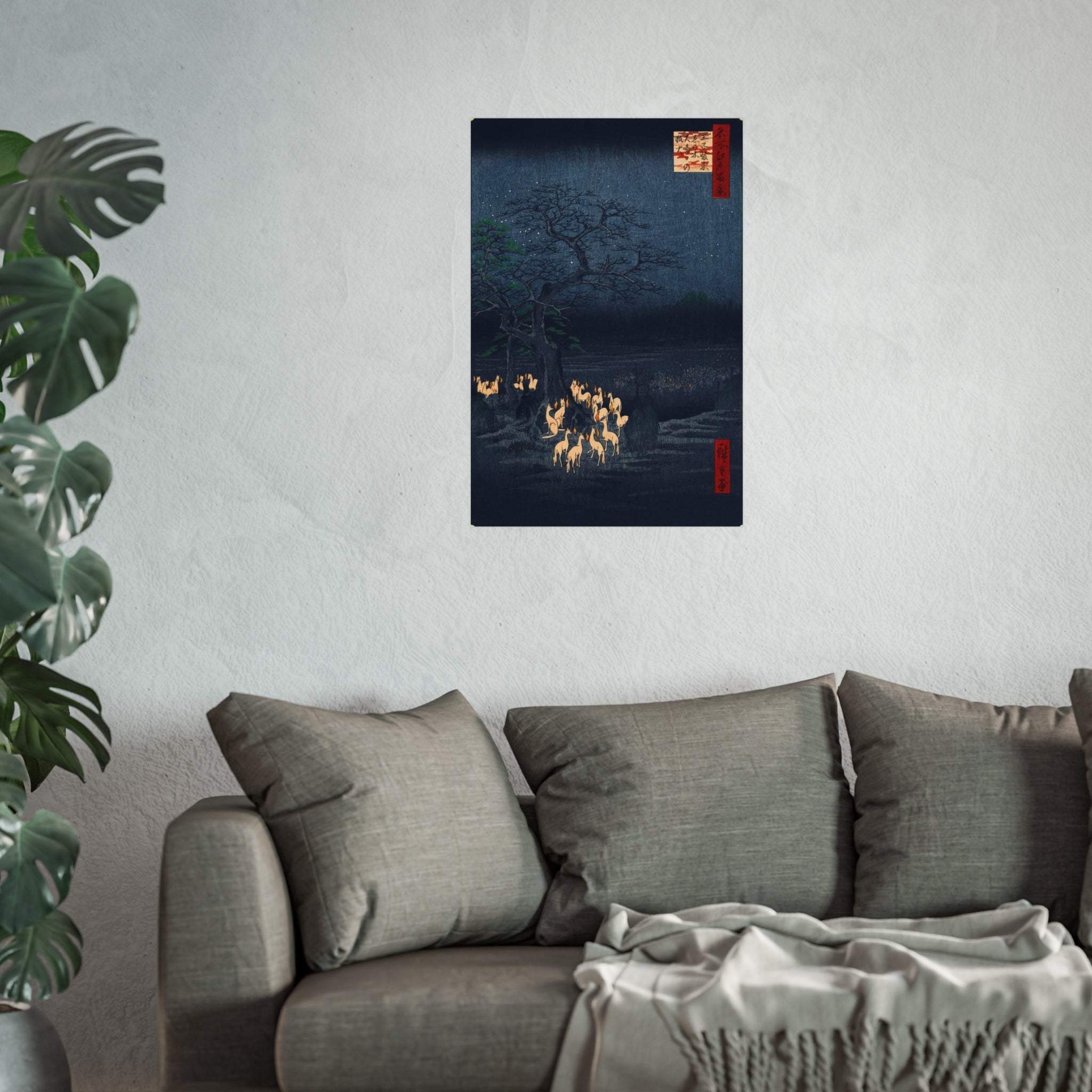 Utagawa Hiroshige - New Year's Eve Foxfires at Oji | Fine Art Poster