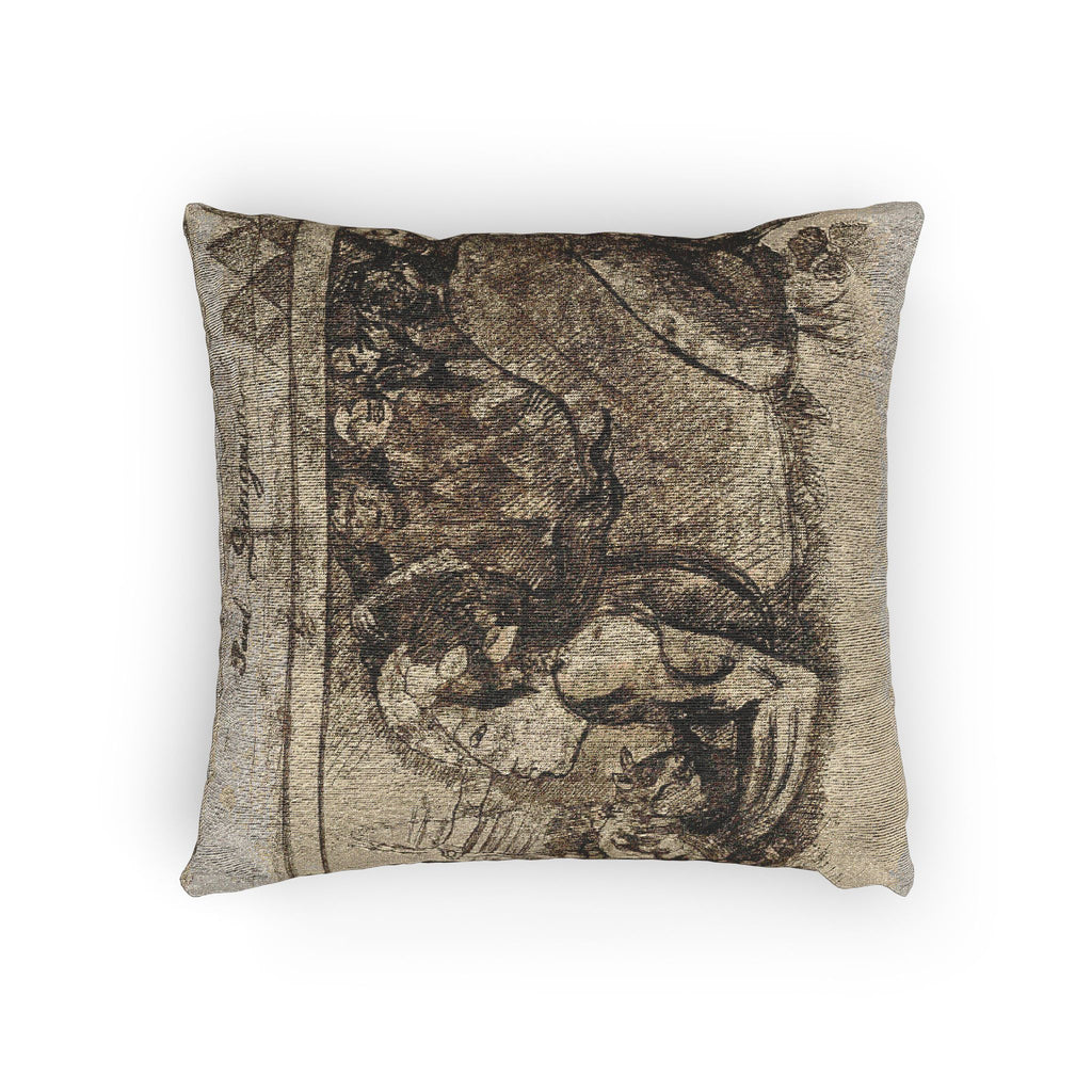 Paul Gauguin - Woman with a Cat | Woven Pillow