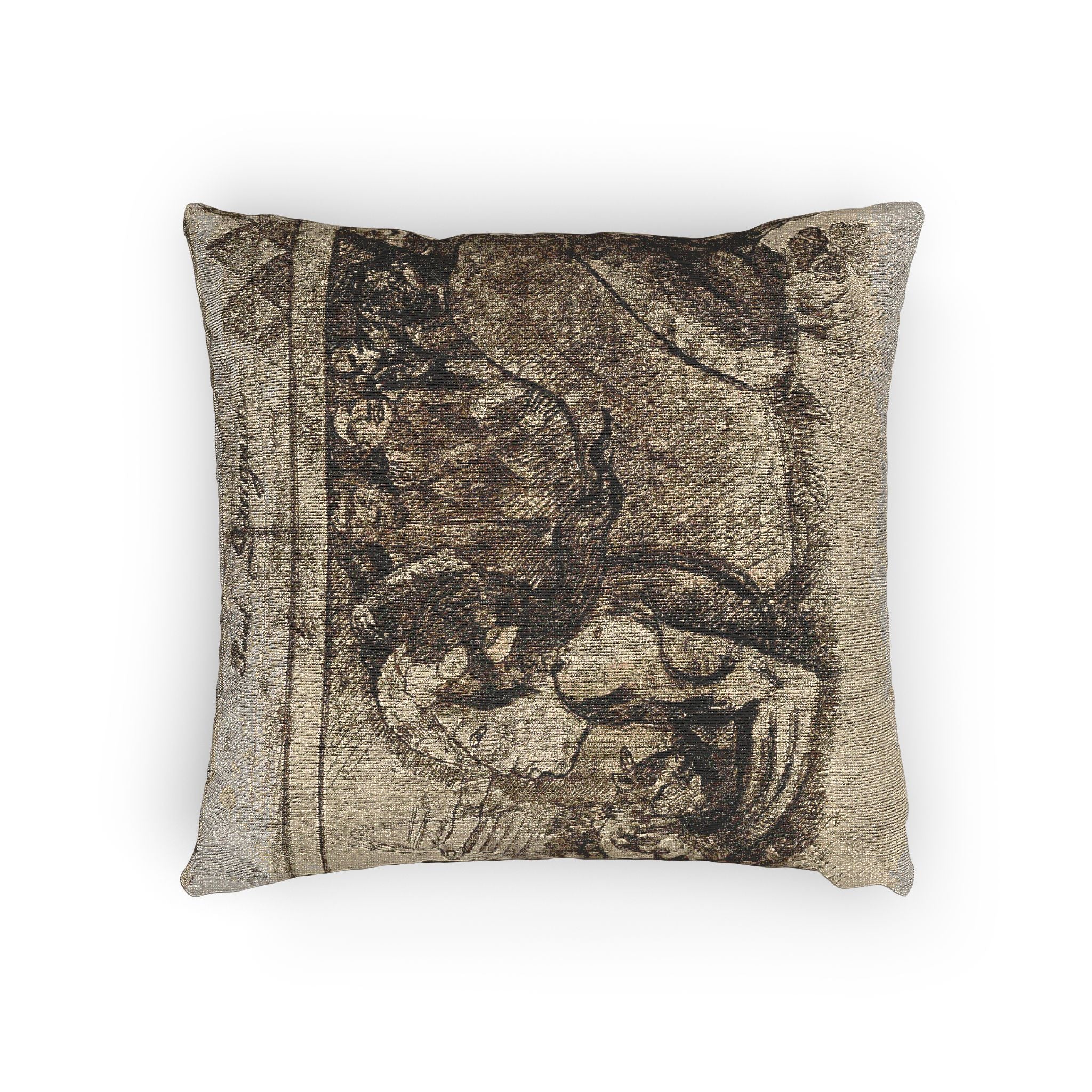 Paul Gauguin - Woman with a Cat | Woven Pillow