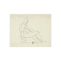 Style of Jacques Louis David - Seated Male Nude | Fine Art Poster