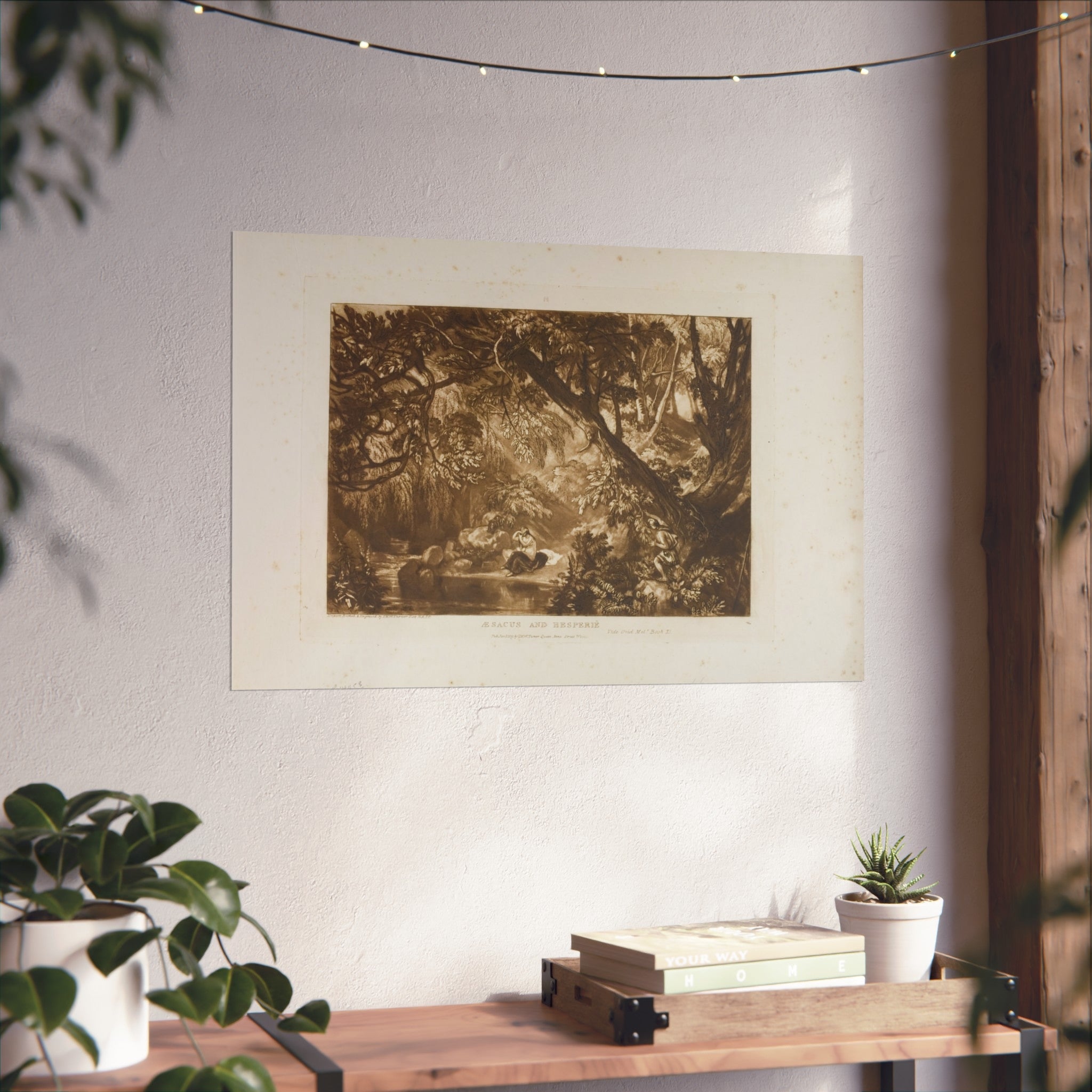 Joseph Mallord William Turner - Aesacus and Hesperie, plate 66 from Liber Studiorum | Fine Art Poster