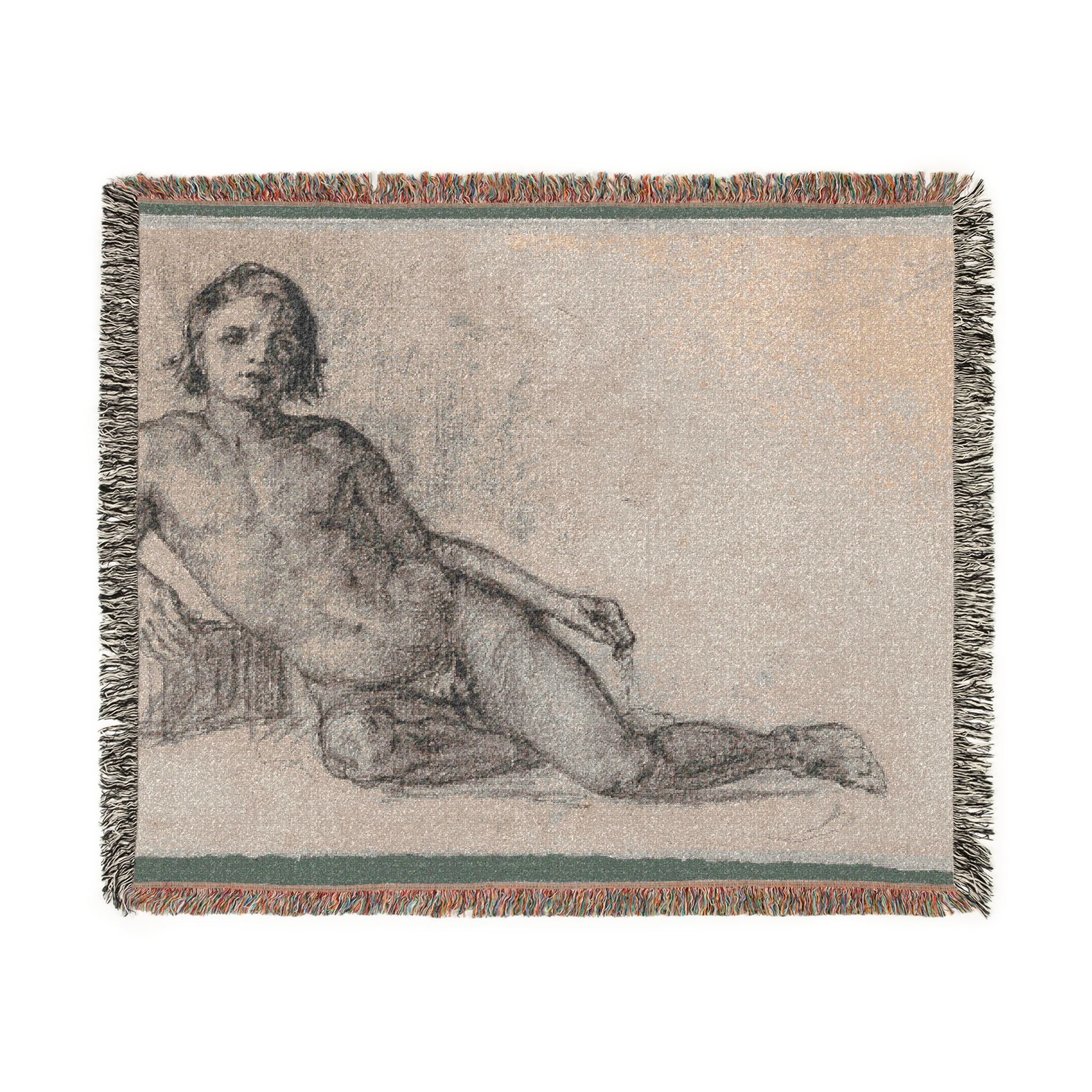 Male Nude Paul Cezanne Tapestry Blanket
