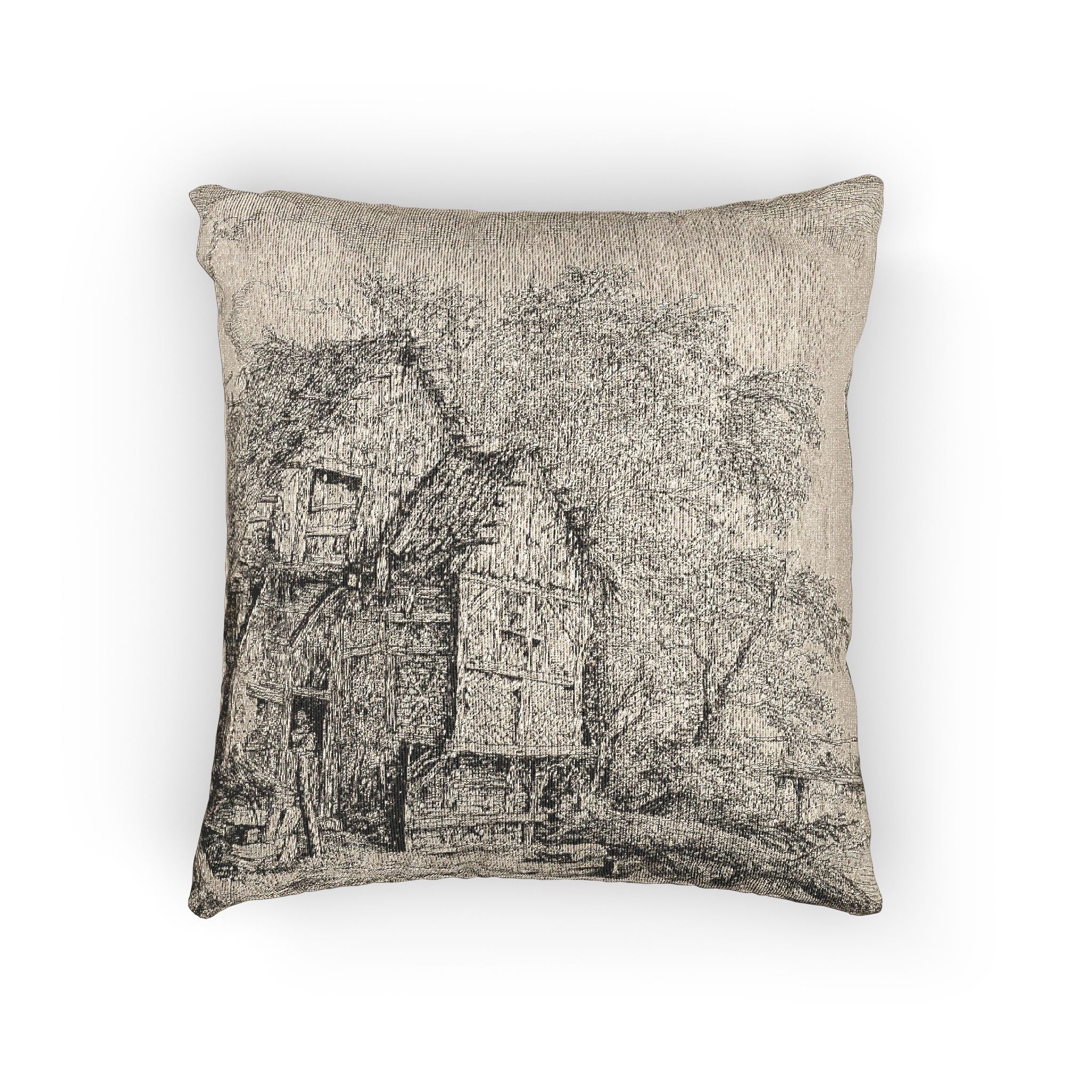Jacob van Ruisdael - The Little Bridge | Woven Pillow